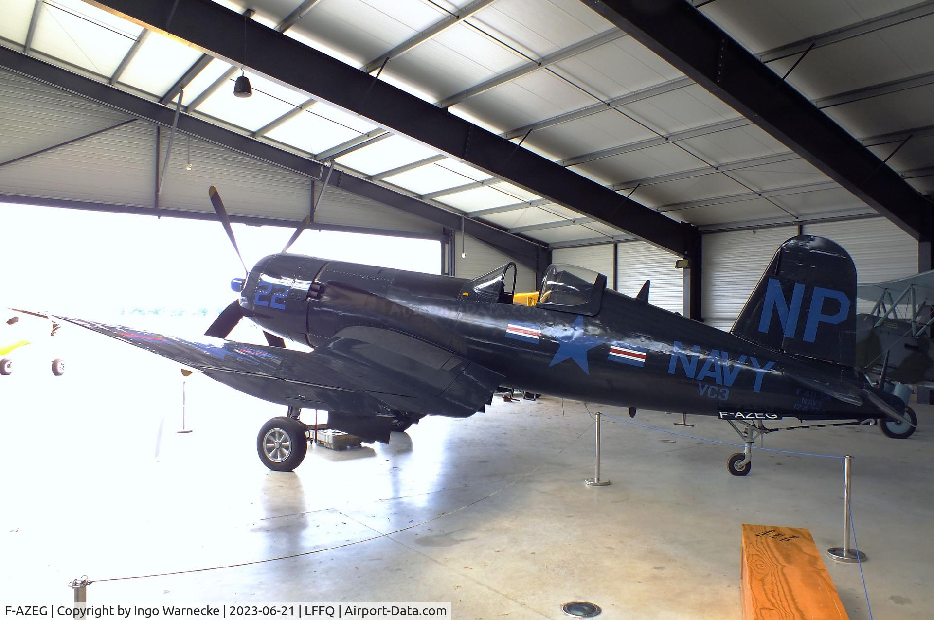 F-AZEG, 1944 Vought F4U-5NL Corsair C/N 124-724, Vought F4U-5NL Corsair at the Musee Volant Salis/Aero Vintage Academy, Cerny
