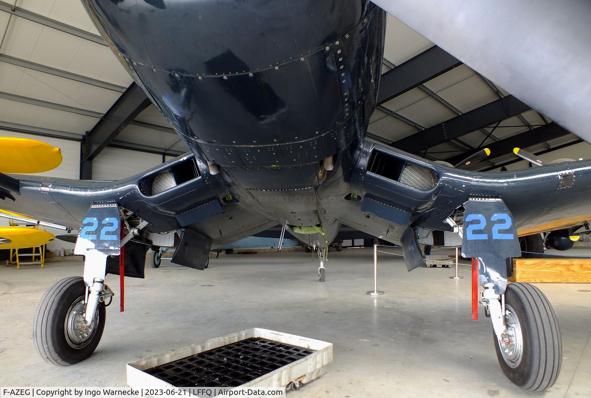 F-AZEG, 1944 Vought F4U-5NL Corsair C/N 124-724, Vought F4U-5NL Corsair at the Musee Volant Salis/Aero Vintage Academy, Cerny