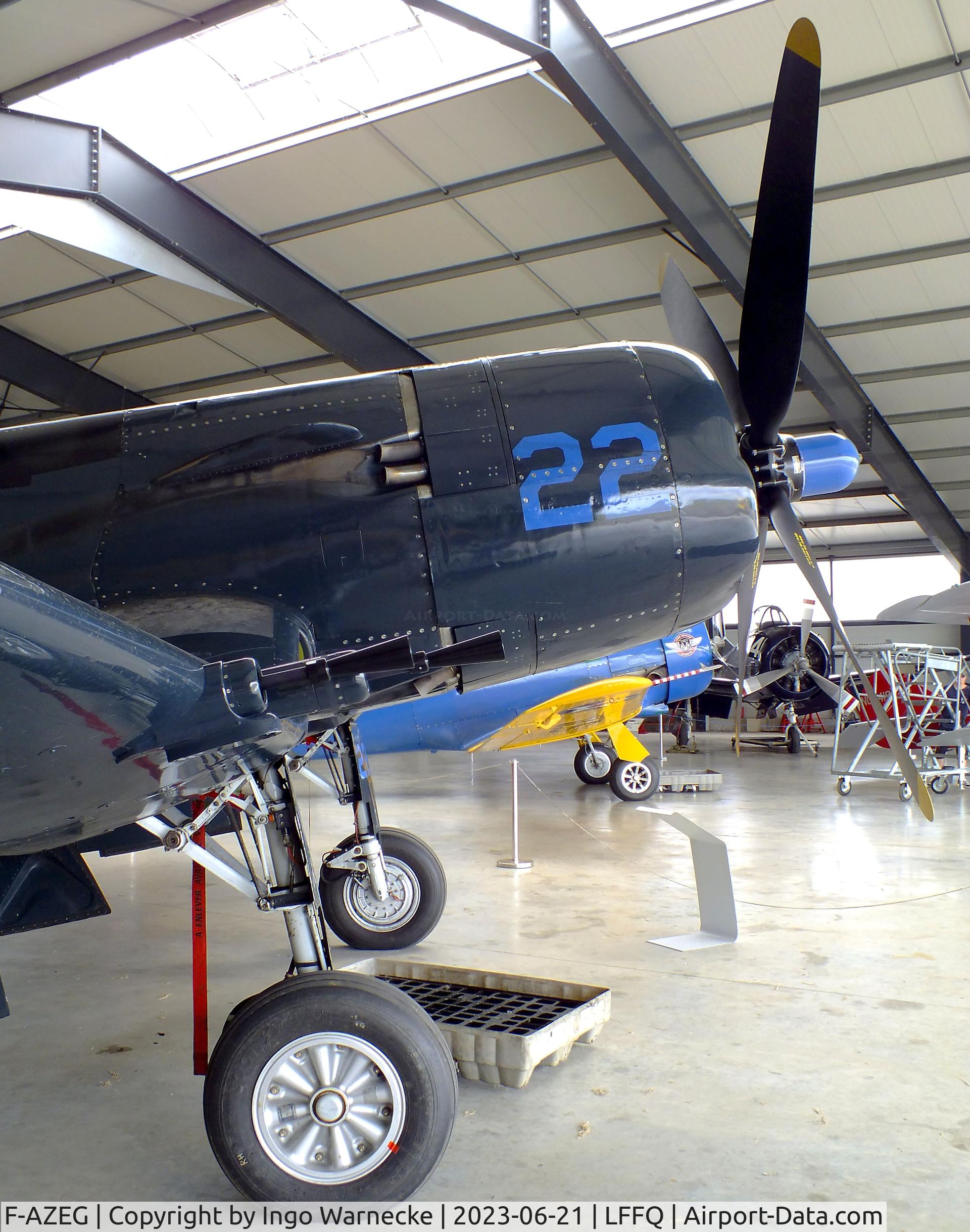 F-AZEG, 1944 Vought F4U-5NL Corsair C/N 124-724, Vought F4U-5NL Corsair at the Musee Volant Salis/Aero Vintage Academy, Cerny