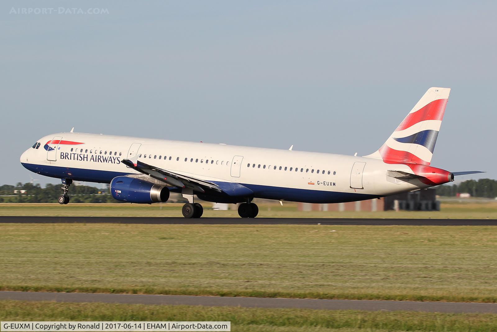 G-EUXM, 2007 Airbus A321-231 C/N 3290, at spl
