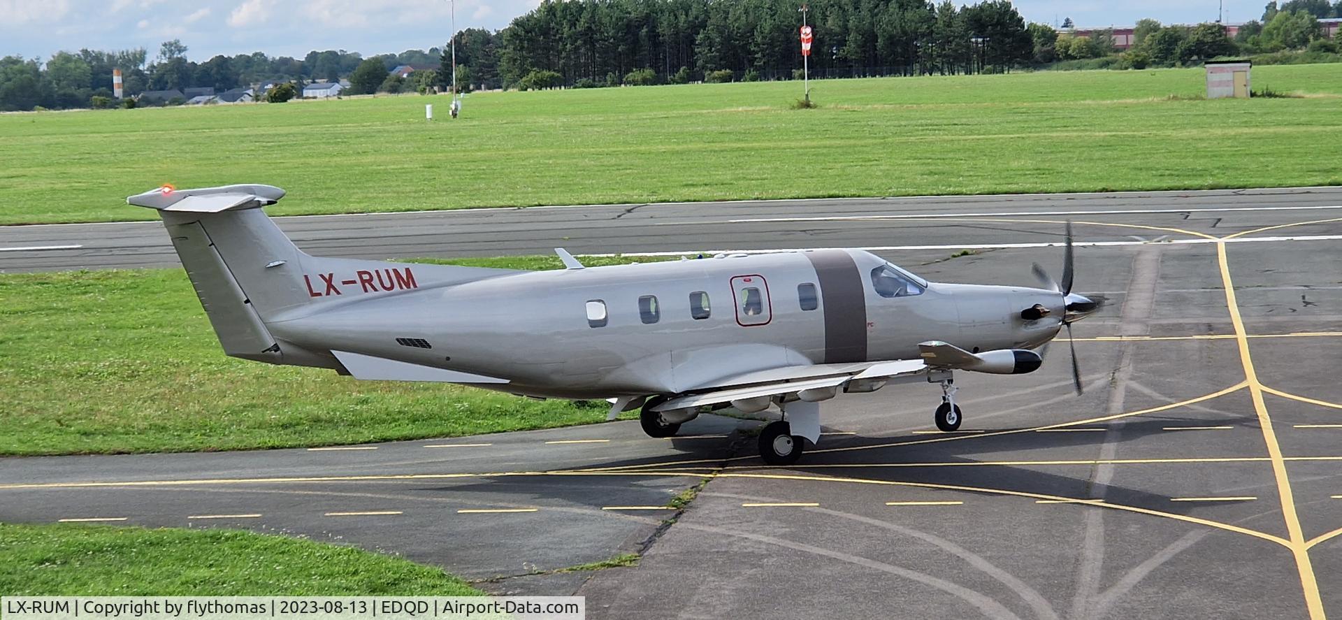 LX-RUM, 2021 Pilatus PC-12 NGX C/N 2145, Jetfly Aviation , LX-RUM Bayreuth Airport
