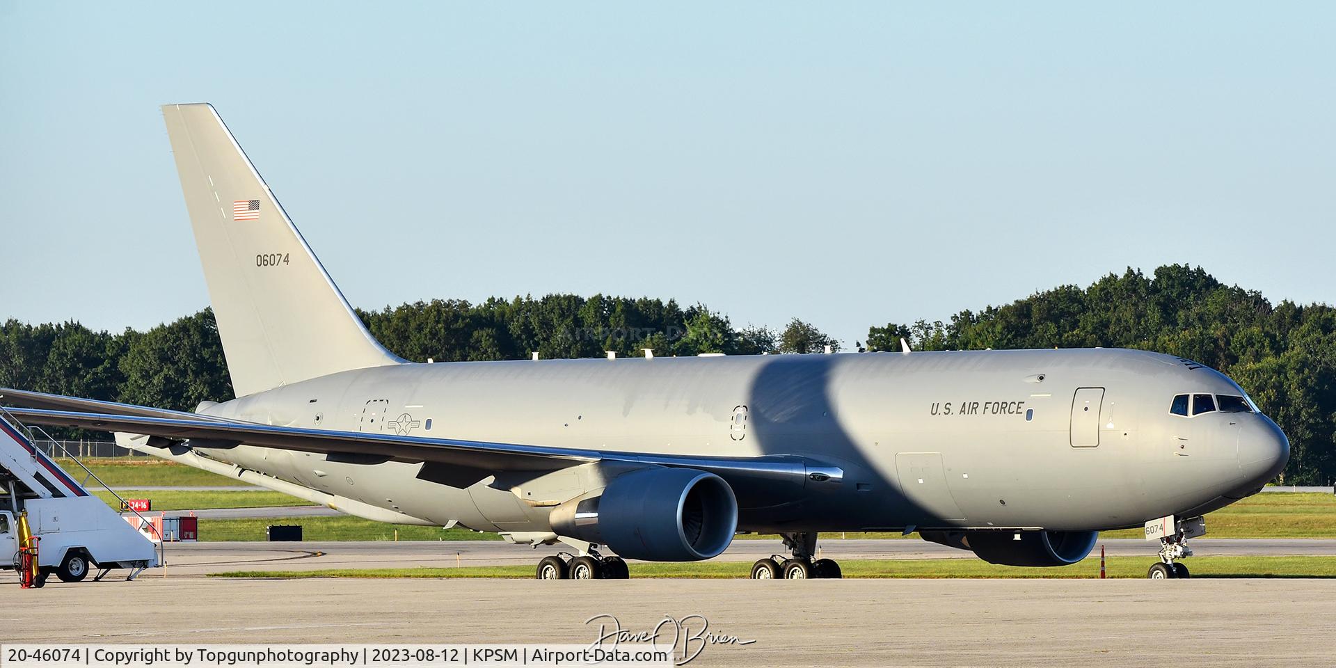 20-46074, 2021 Boeing KC-46A Pegasus C/N 1259, 305th AW sitting on the cargo ramp