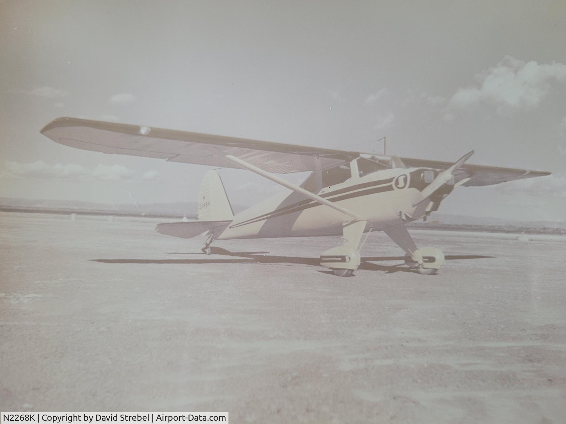 N2268K, 1947 Luscombe 8A C/N 4995, Owner in the late 80's, Santa Rosa Air Center, Santa Rosa, Ca.