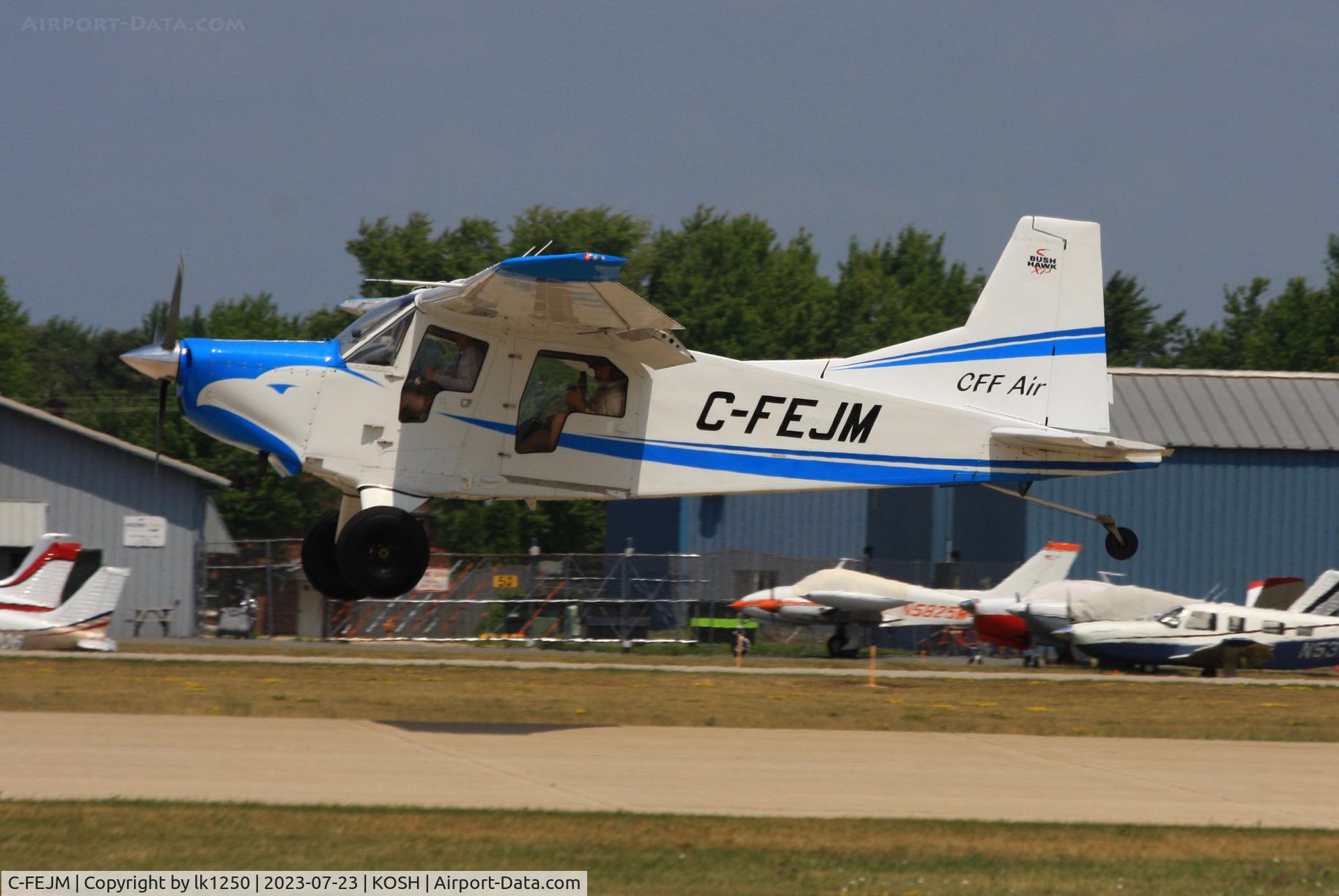 C-FEJM, 2004 Found FBA-2C1 Bush Hawk XP C/N 0047, This Found Bush Hawk is landing for EAA AirVenture 2023