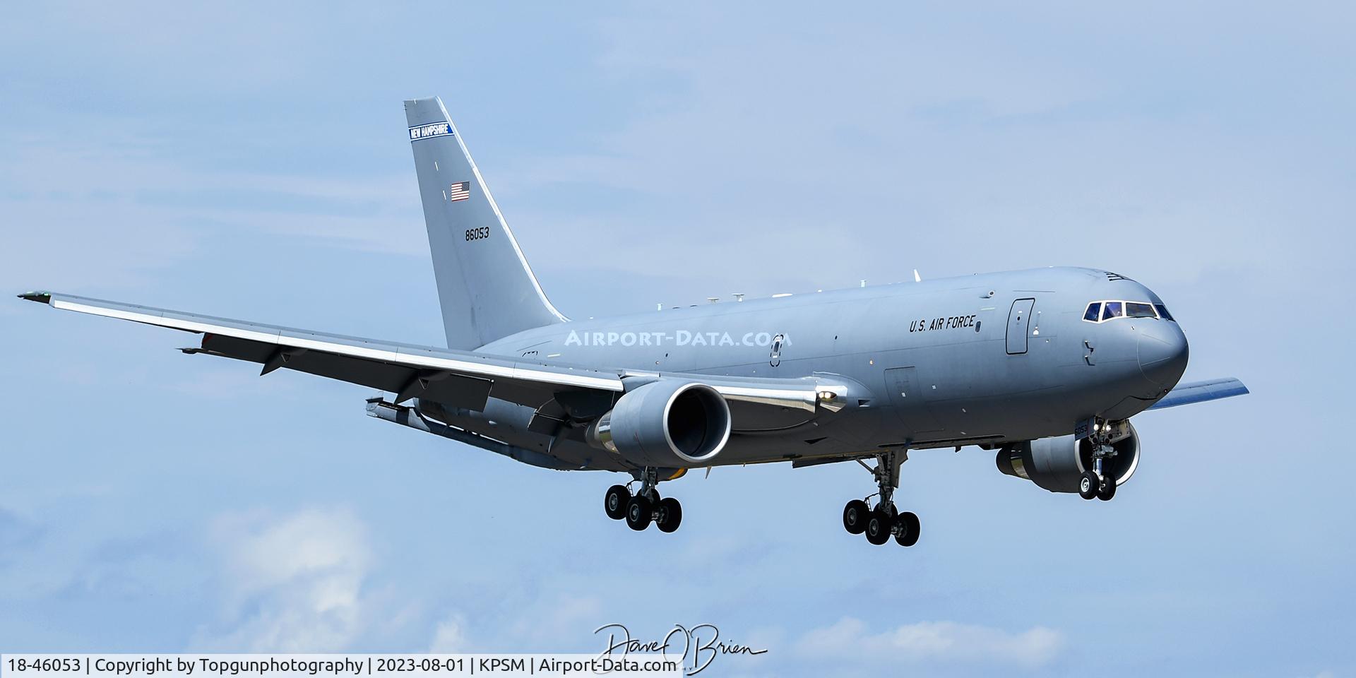18-46053, 2020 Boeing KC-46A Pegasus C/N 41873, BLUE81 returning from the UK