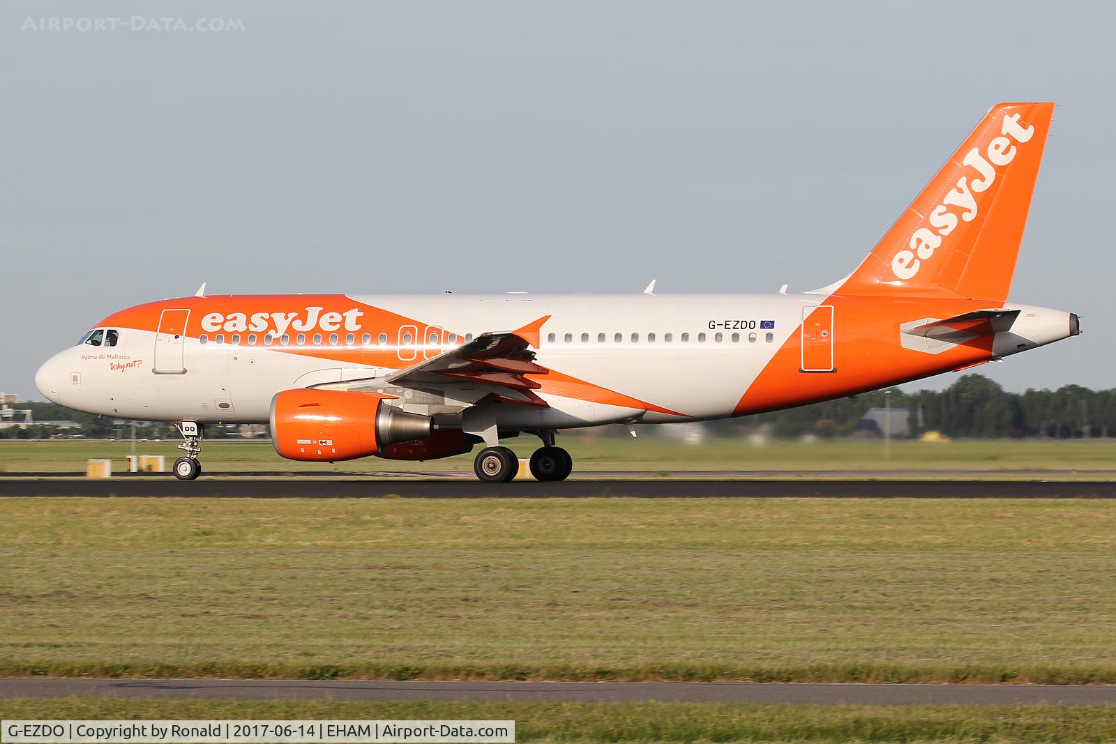 G-EZDO, 2008 Airbus A319-111 C/N 3634, at spl