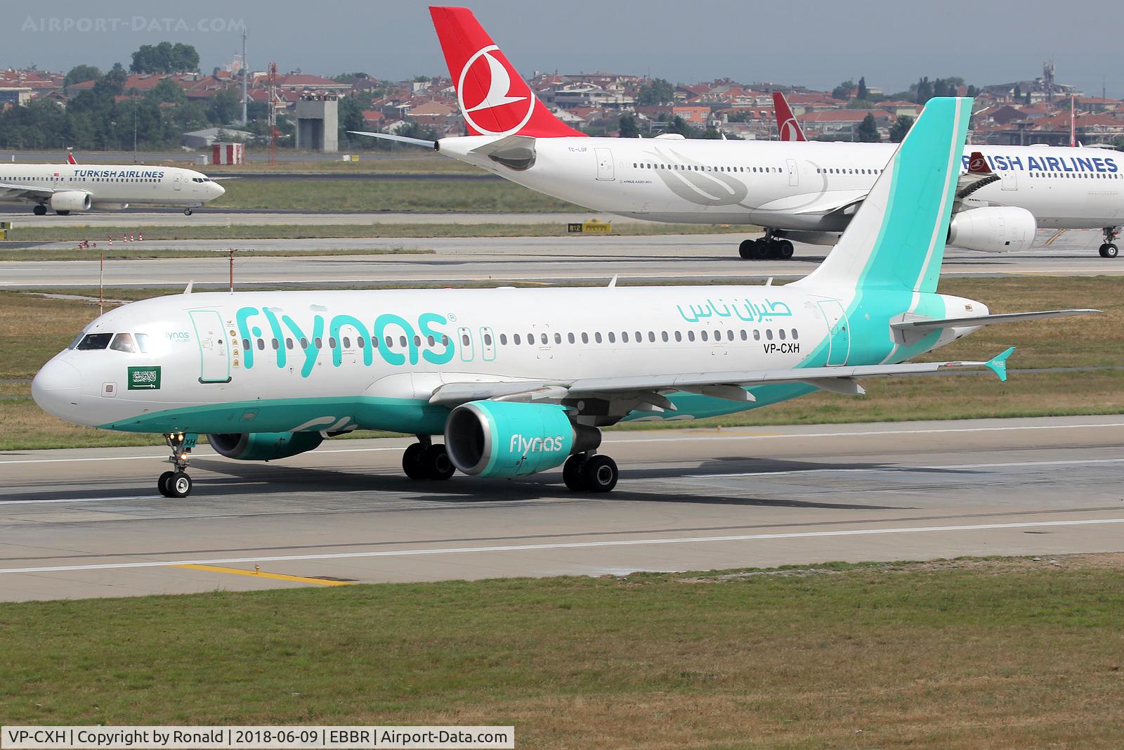 VP-CXH, 2007 Airbus A320-214 C/N 3256, at bru