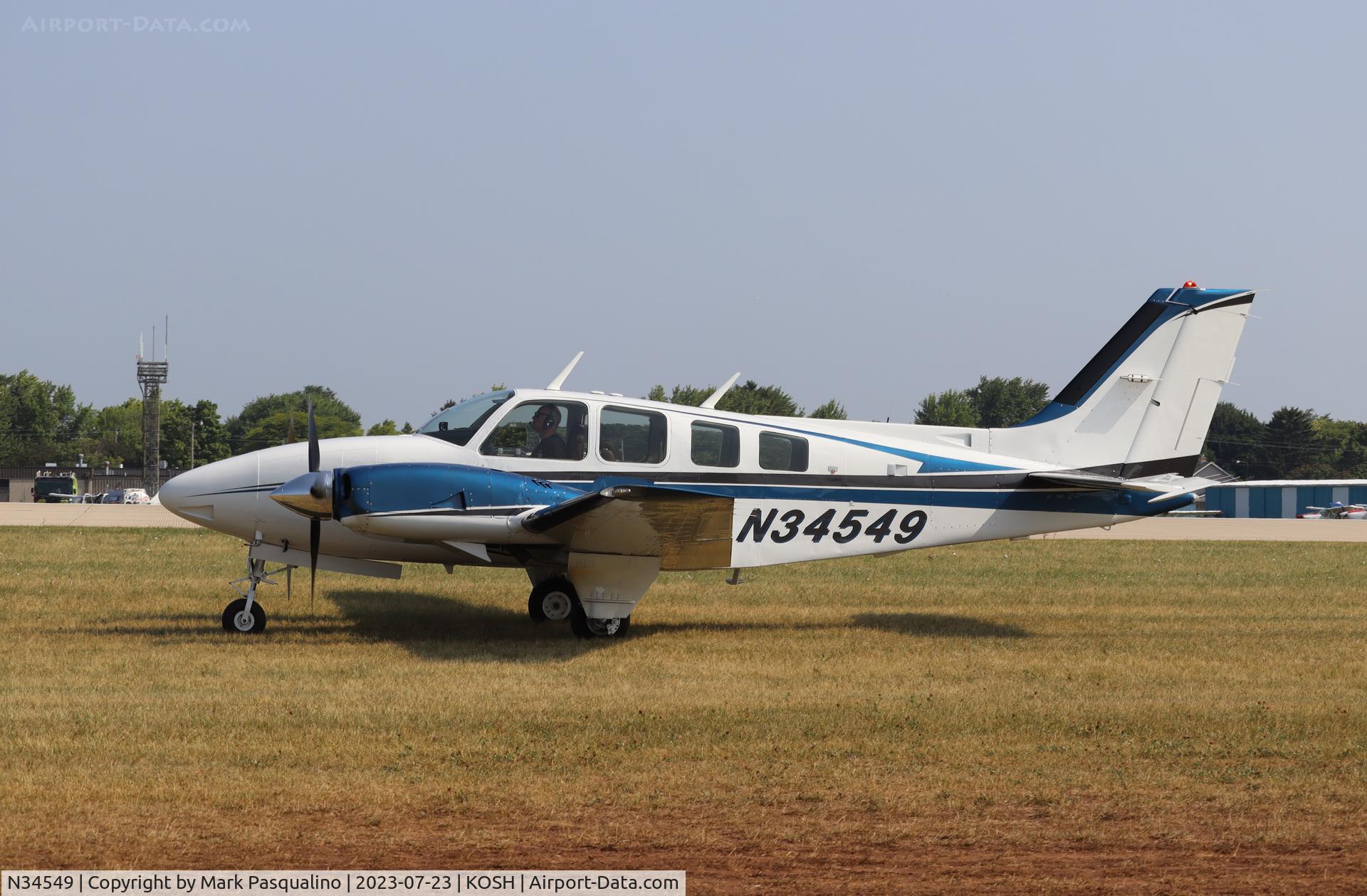 N34549, 1977 Beech 58TC Baron C/N TK-62, Beech 58TC