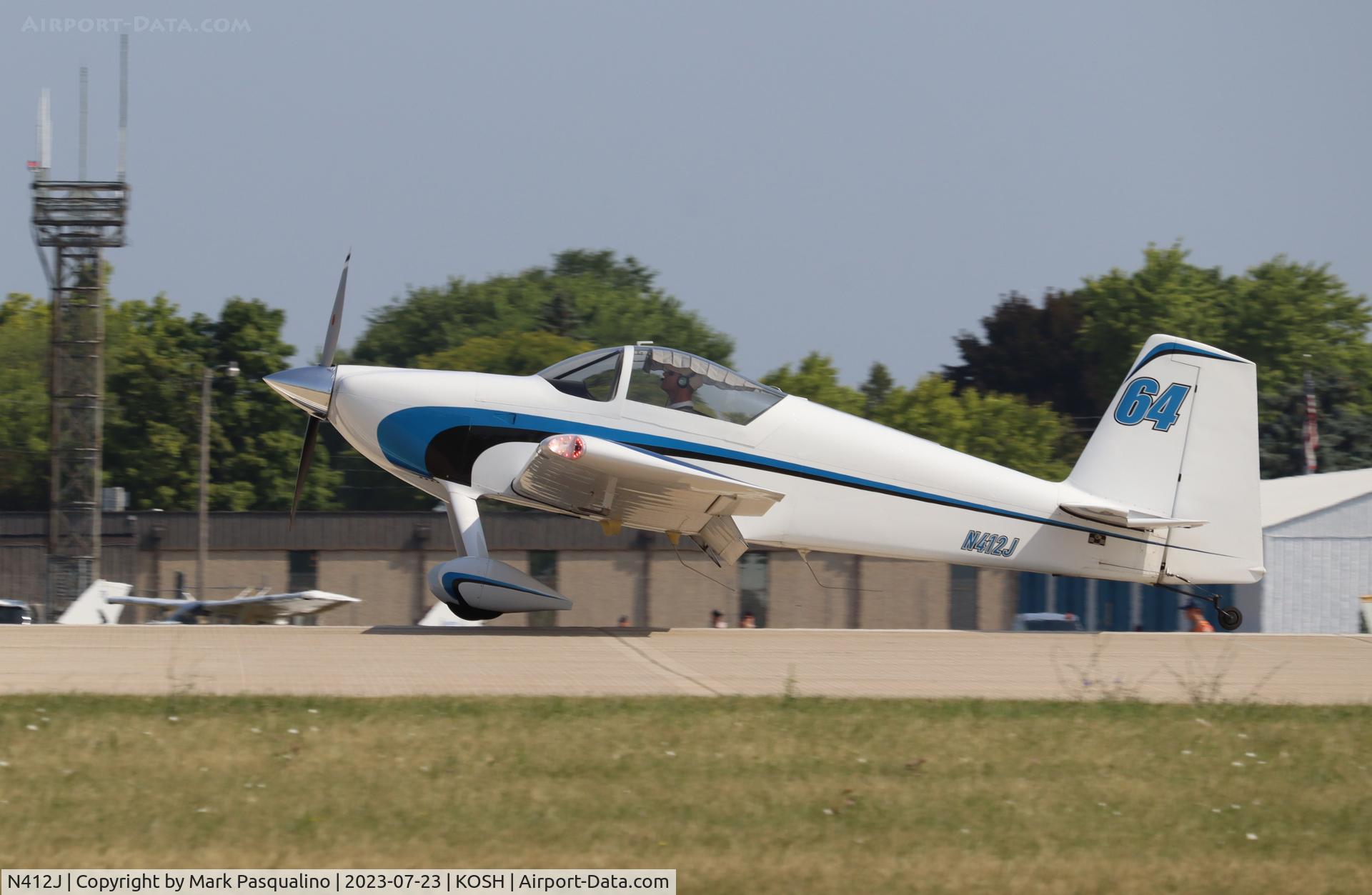 N412J, 2022 Van's RV-7 C/N 72492, Vans RV-7