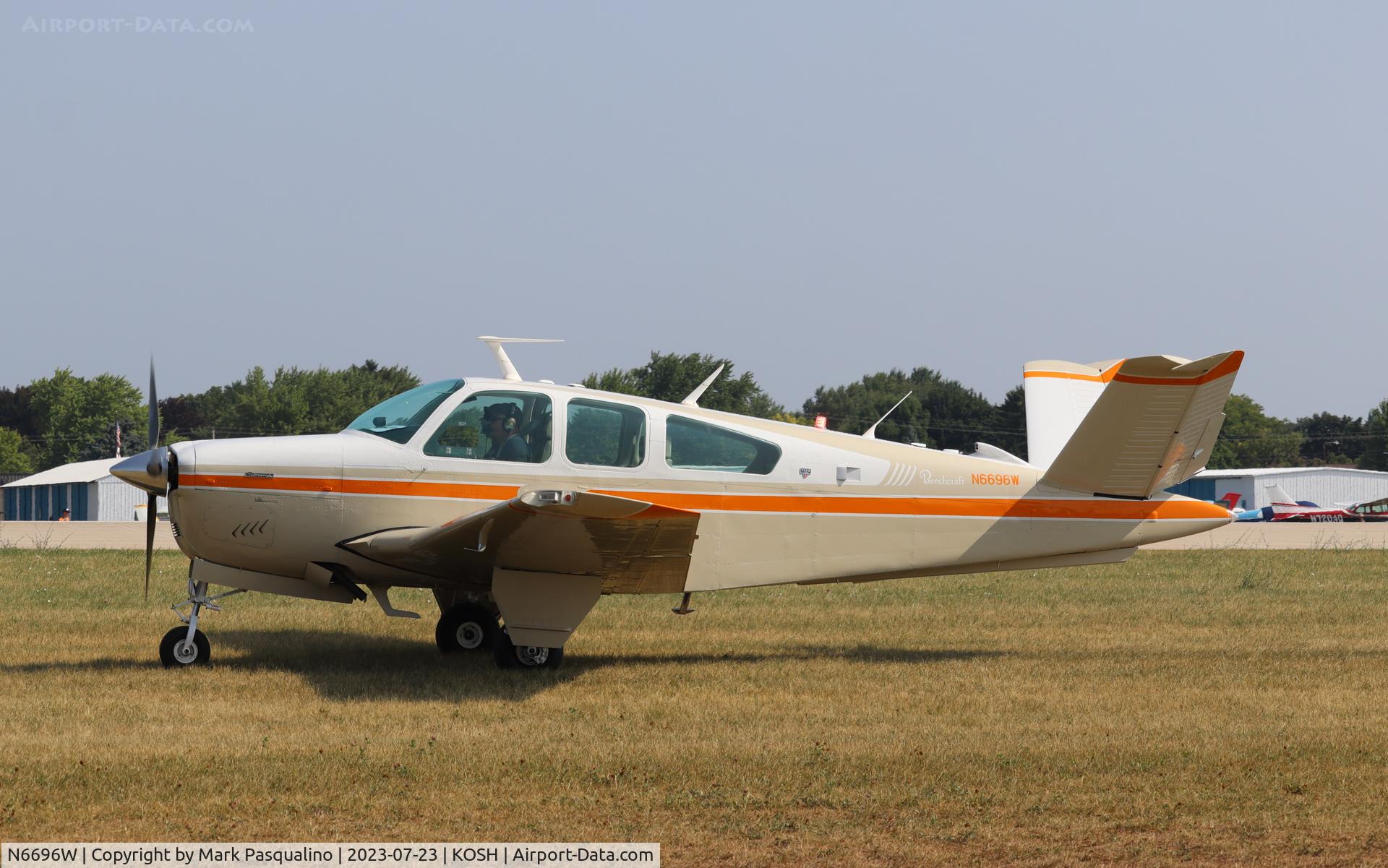 N6696W, 1980 Beech V35B Bonanza C/N D-10329, Beech V35B