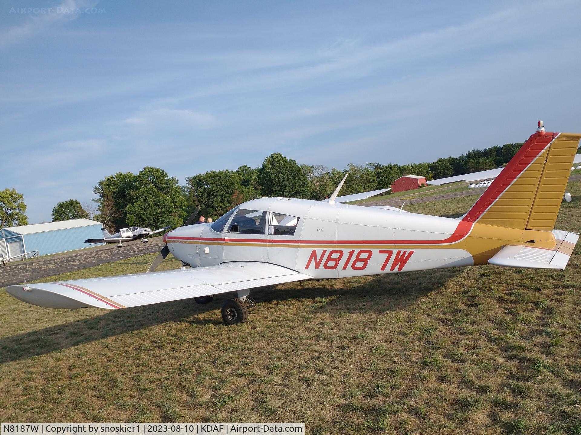 N8187W, 1965 Piper PA-28-180 C/N 28-2314, Flying Hamburger Social
