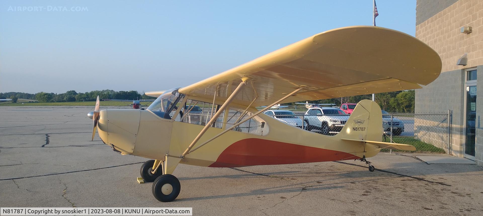 N81787, 1945 Aeronca 7AC Champion C/N 7AC-410, Flying Hamburger Social