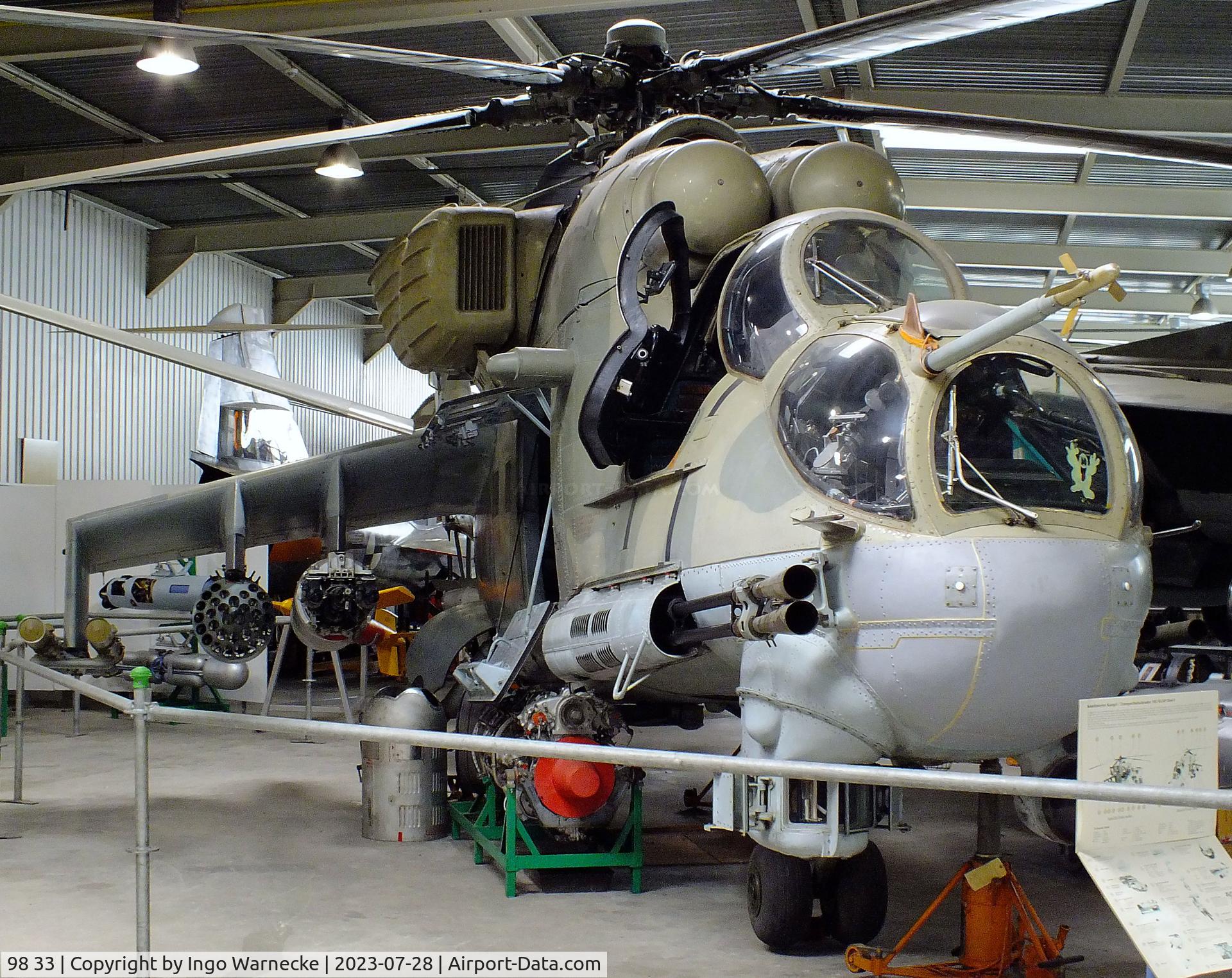 98 33, Mil Mi-24P Hind F C/N 340330, Mil Mi-24P HIND-F at the Wehrtechnische Studiensammlung (WTS), Koblenz