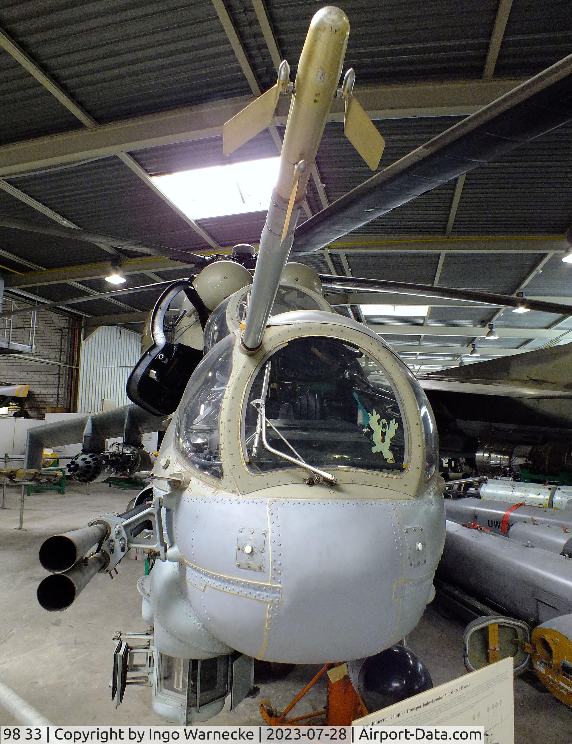 98 33, Mil Mi-24P Hind F C/N 340330, Mil Mi-24P HIND-F at the Wehrtechnische Studiensammlung (WTS), Koblenz
