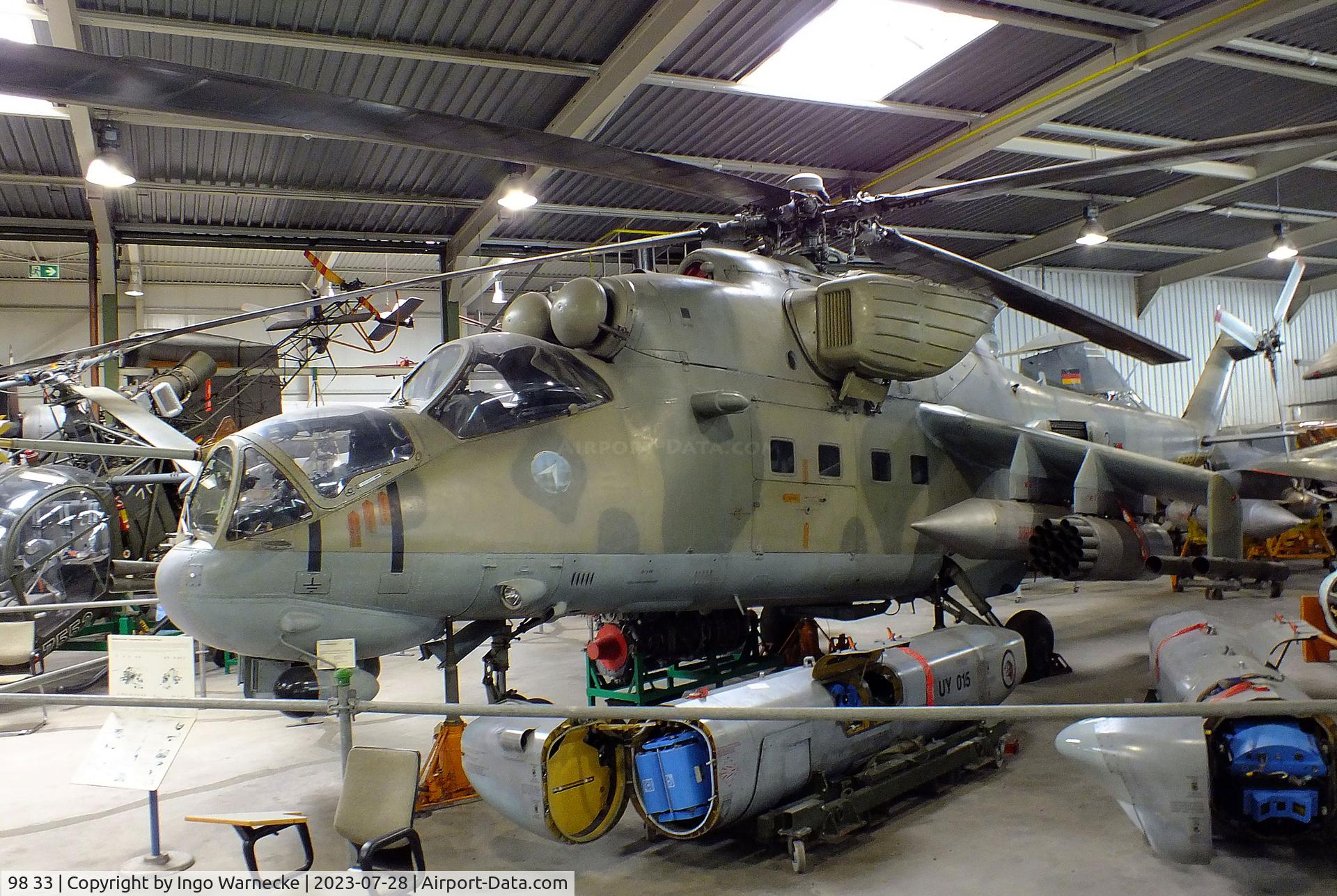 98 33, Mil Mi-24P Hind F C/N 340330, Mil Mi-24P HIND-F at the Wehrtechnische Studiensammlung (WTS), Koblenz