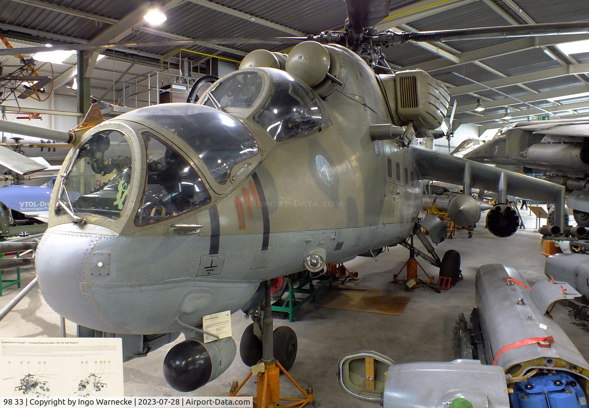 98 33, Mil Mi-24P Hind F C/N 340330, Mil Mi-24P HIND-F at the Wehrtechnische Studiensammlung (WTS), Koblenz