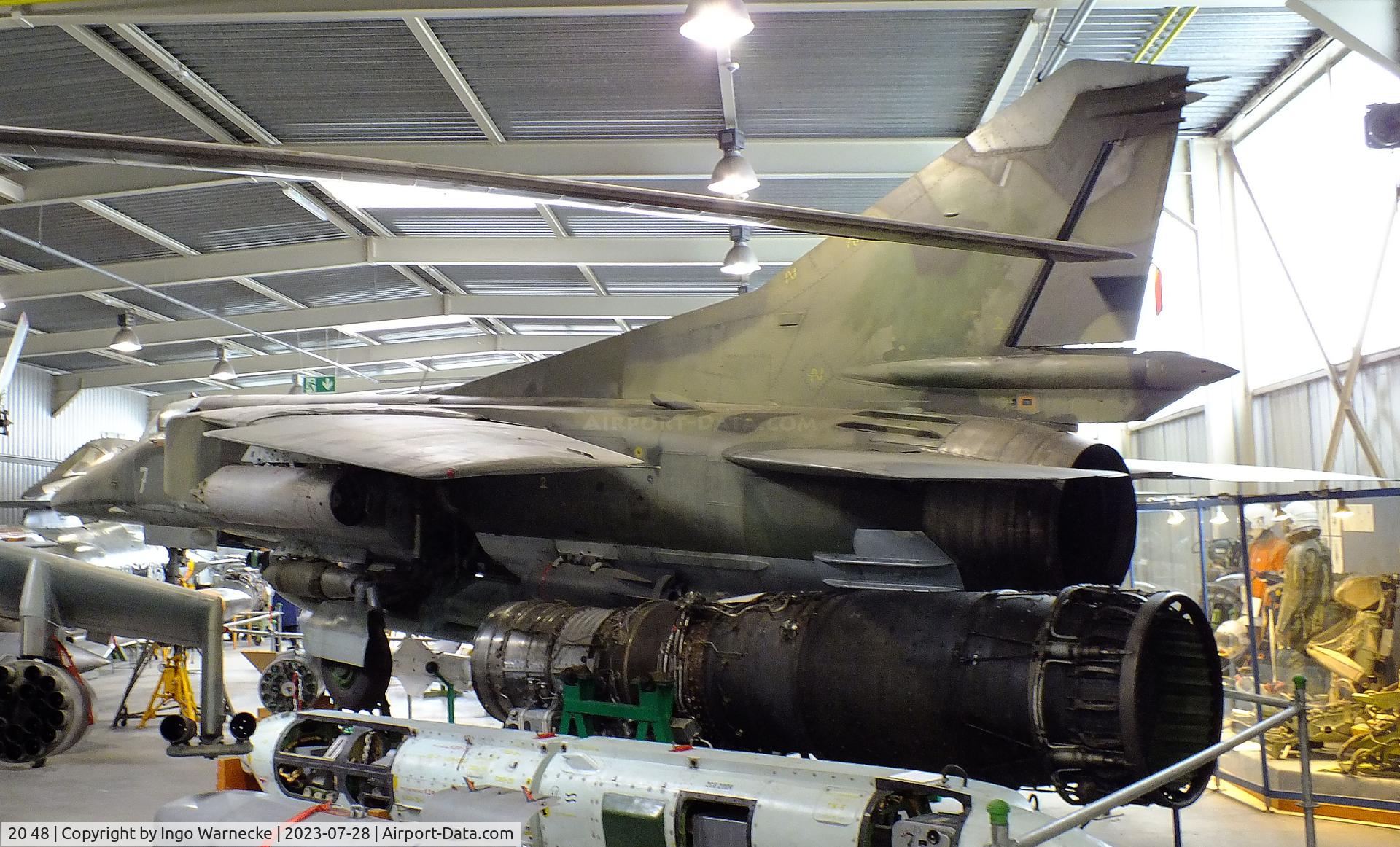 20 48, Mikoyan-Gurevich MiG-23BN C/N 0393214218, Mikoyan i Gurevich MiG-23BN FLOGGER-H at the Wehrtechnische Studiensammlung (WTS), Koblenz