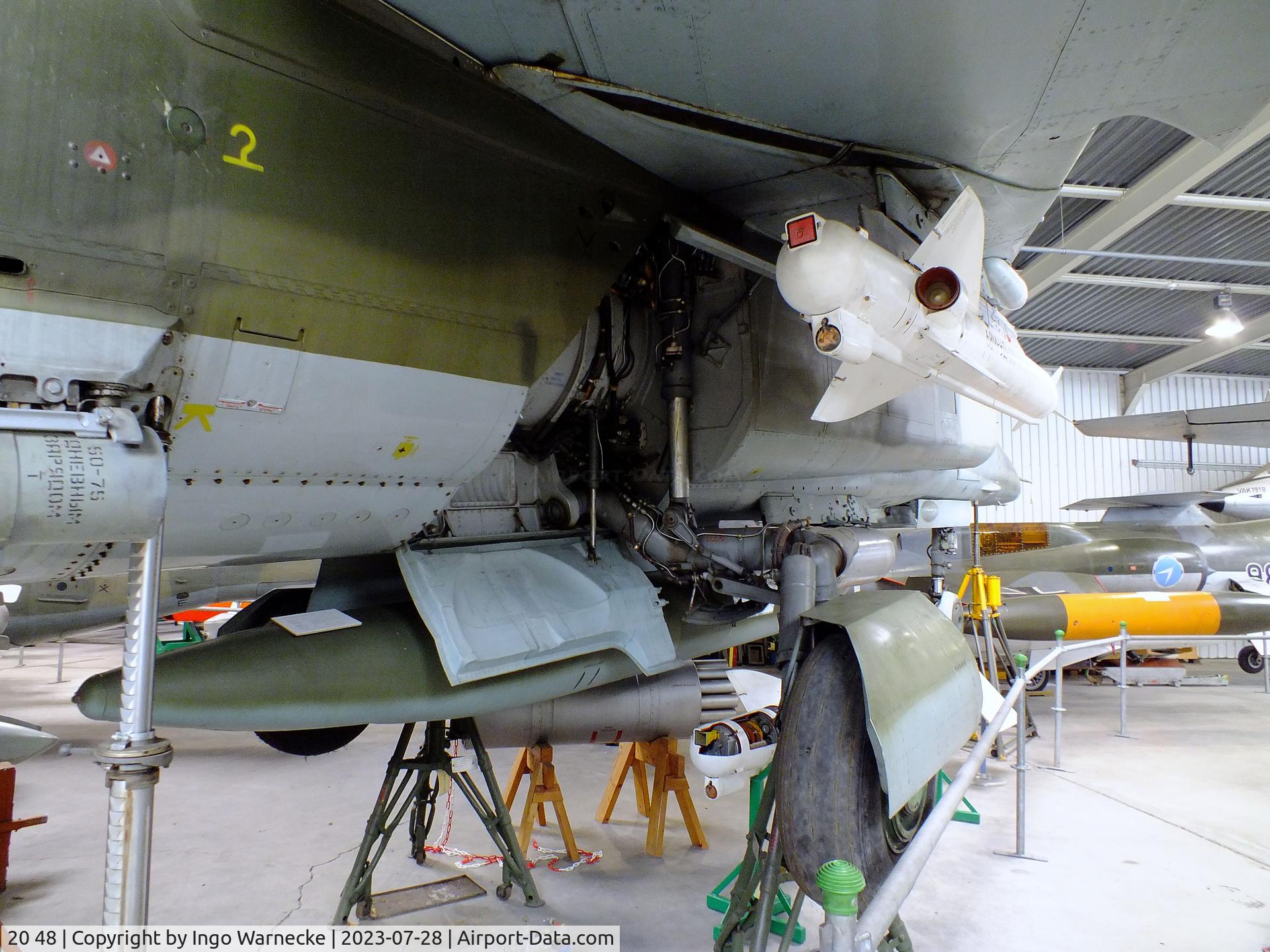 20 48, Mikoyan-Gurevich MiG-23BN C/N 0393214218, Mikoyan i Gurevich MiG-23BN FLOGGER-H at the Wehrtechnische Studiensammlung (WTS), Koblenz