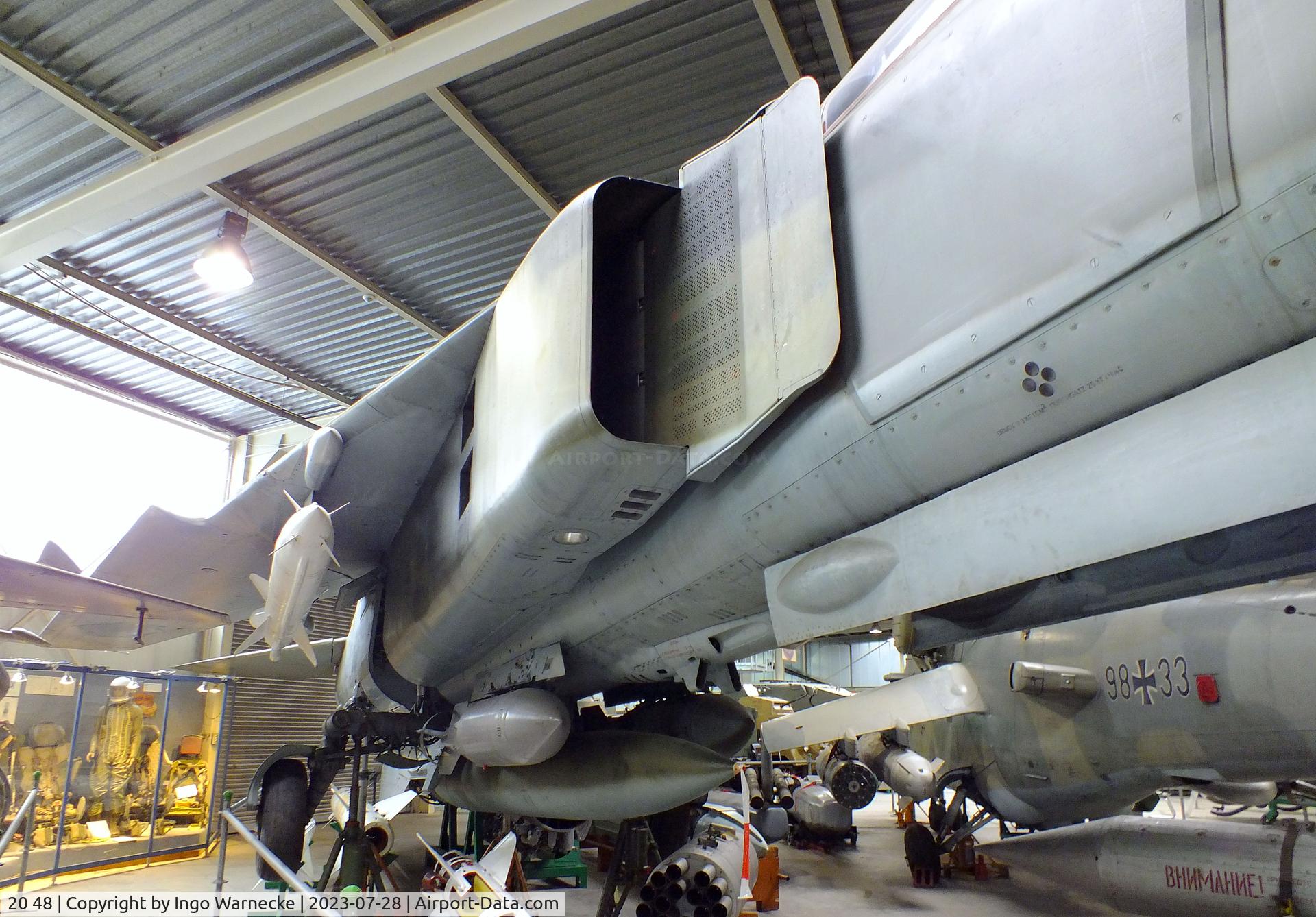 20 48, Mikoyan-Gurevich MiG-23BN C/N 0393214218, Mikoyan i Gurevich MiG-23BN FLOGGER-H at the Wehrtechnische Studiensammlung (WTS), Koblenz