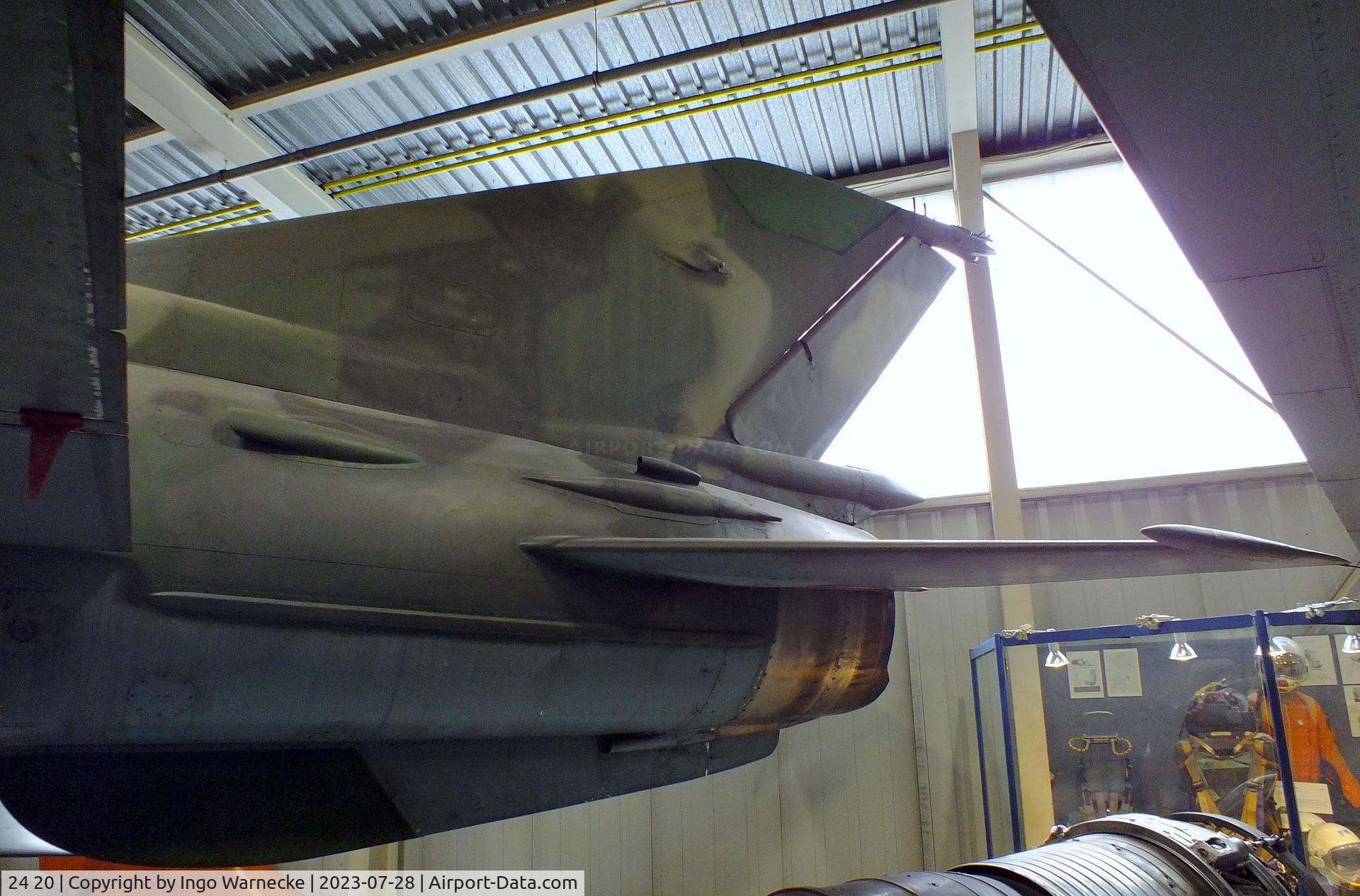 24 20, Mikoyan-Gurevich MiG-21bis C/N 75051402/3311, Mikoyan i Gurevich MiG-21bis SAU FISHBED-N at the Wehrtechnische Studiensammlung (WTS), Koblenz