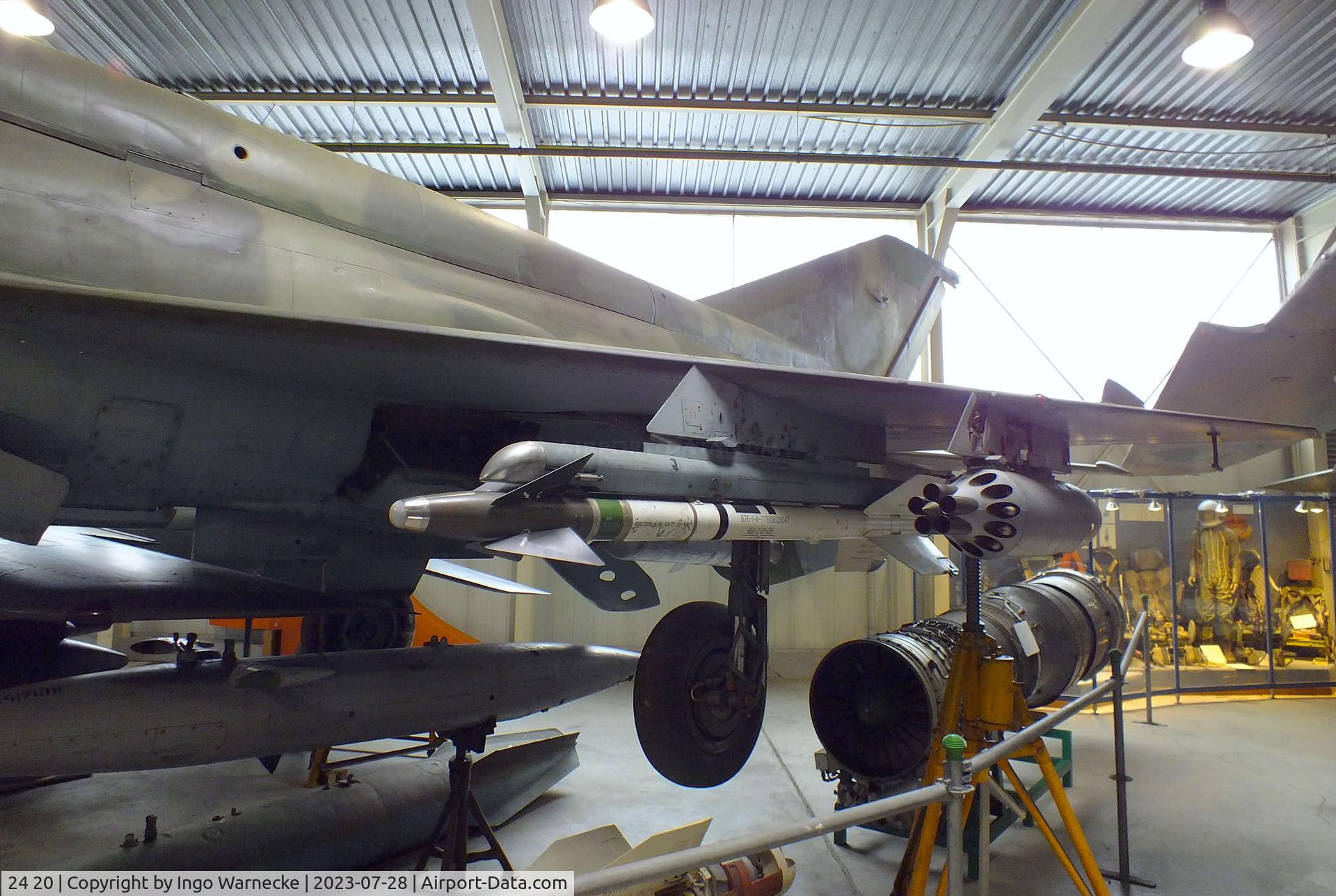 24 20, Mikoyan-Gurevich MiG-21bis C/N 75051402/3311, Mikoyan i Gurevich MiG-21bis SAU FISHBED-N at the Wehrtechnische Studiensammlung (WTS), Koblenz