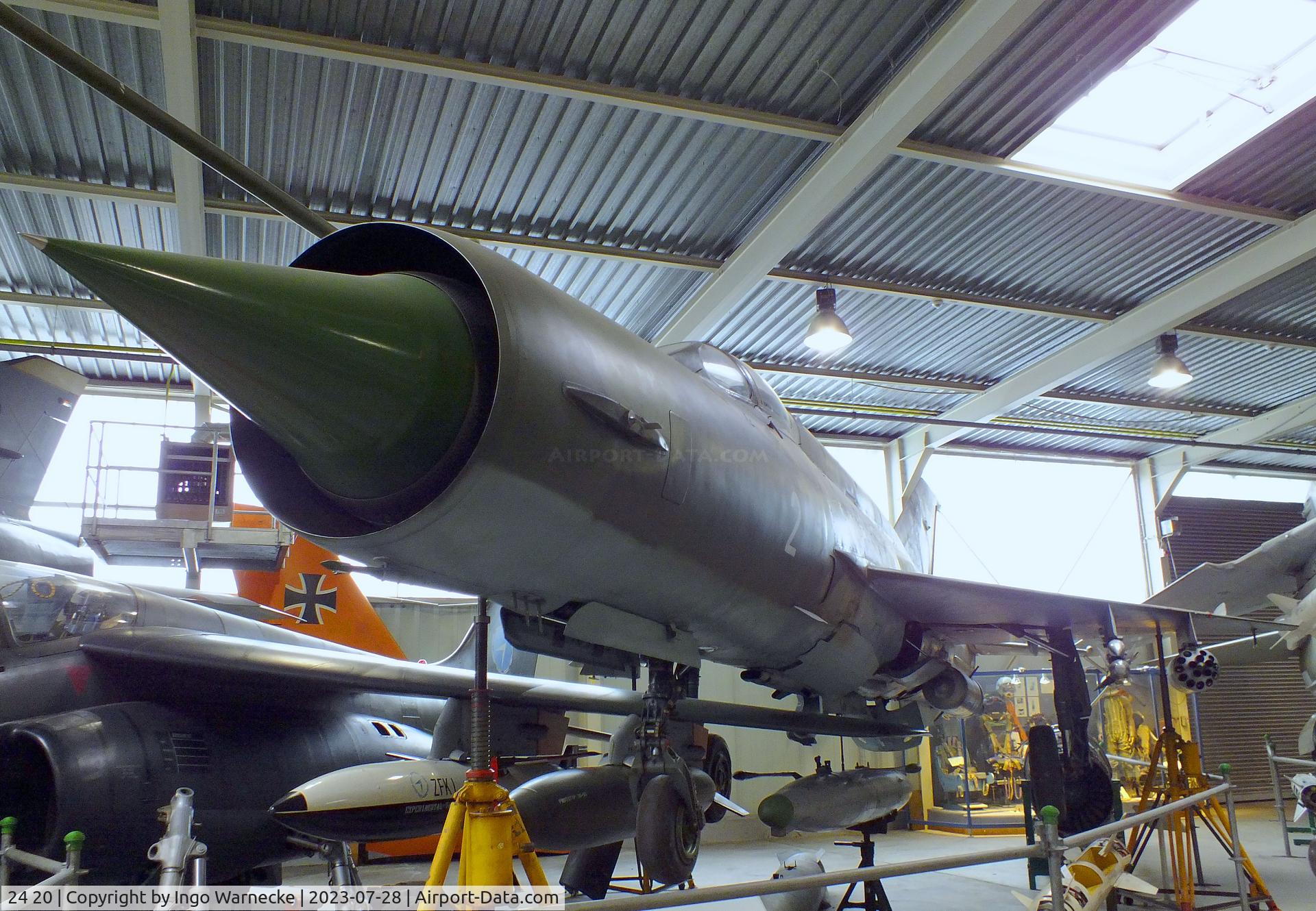 24 20, Mikoyan-Gurevich MiG-21bis C/N 75051402/3311, Mikoyan i Gurevich MiG-21bis SAU FISHBED-N at the Wehrtechnische Studiensammlung (WTS), Koblenz