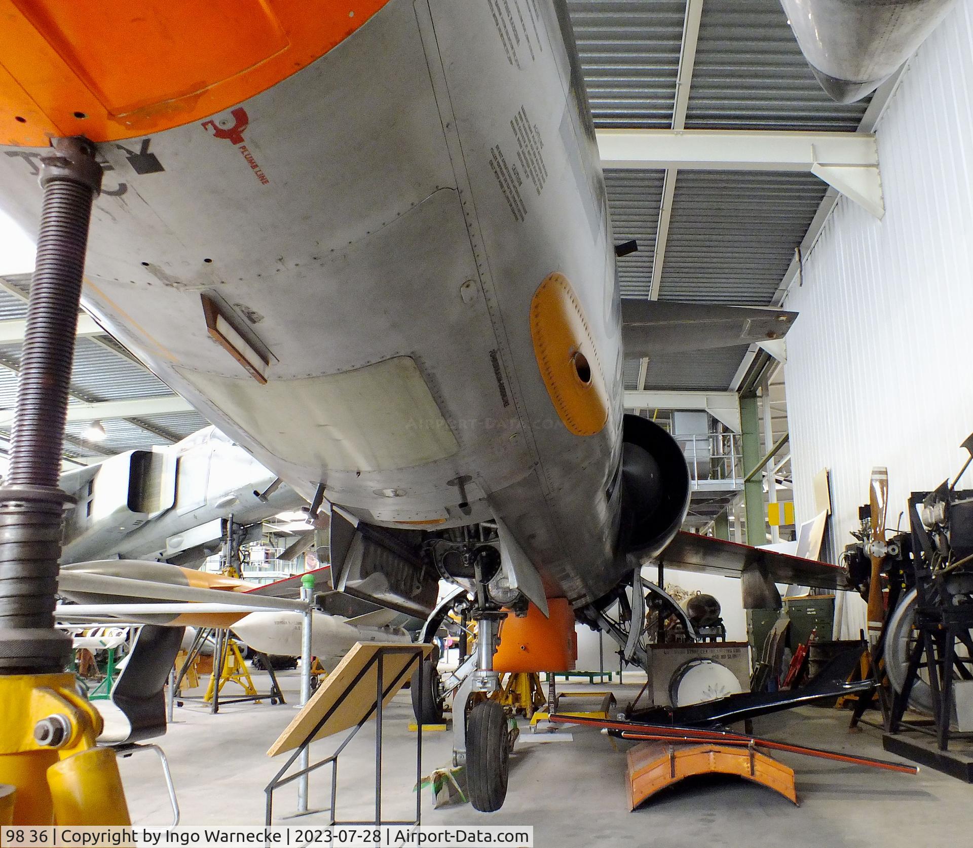 98 36, Lockheed (Fokker) F-104G Starfighter C/N 683-8100, Lockheed F-104G CCV (Control Configured Vehicle) at the Wehrtechnische Studiensammlung (WTS), Koblenz