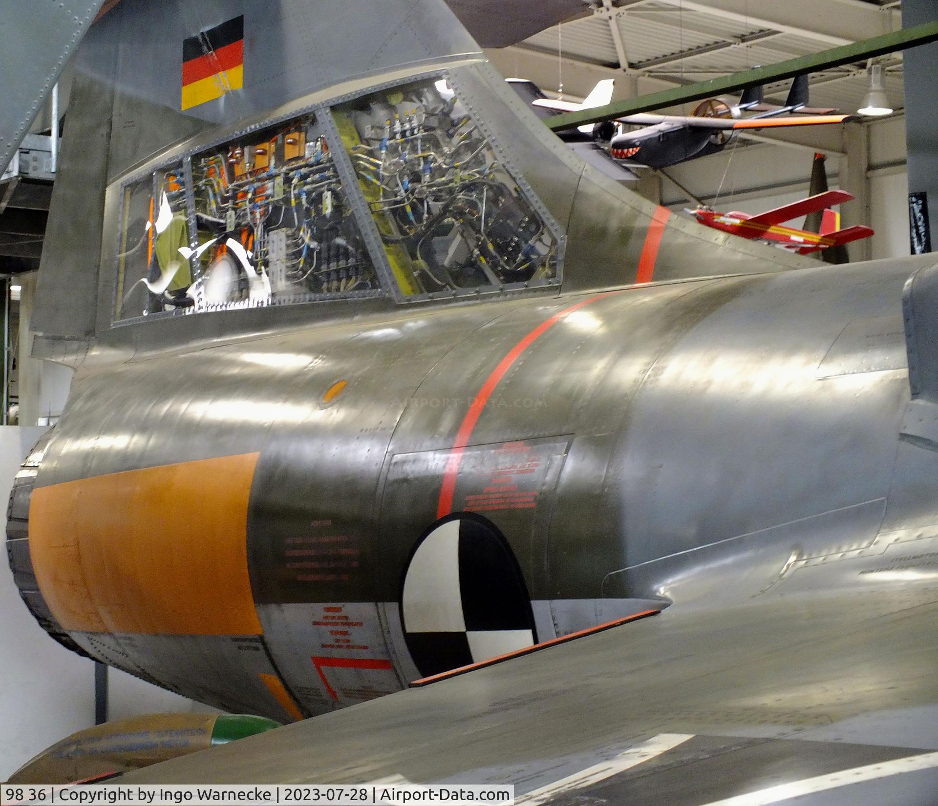 98 36, Lockheed (Fokker) F-104G Starfighter C/N 683-8100, Lockheed F-104G CCV (Control Configured Vehicle) at the Wehrtechnische Studiensammlung (WTS), Koblenz