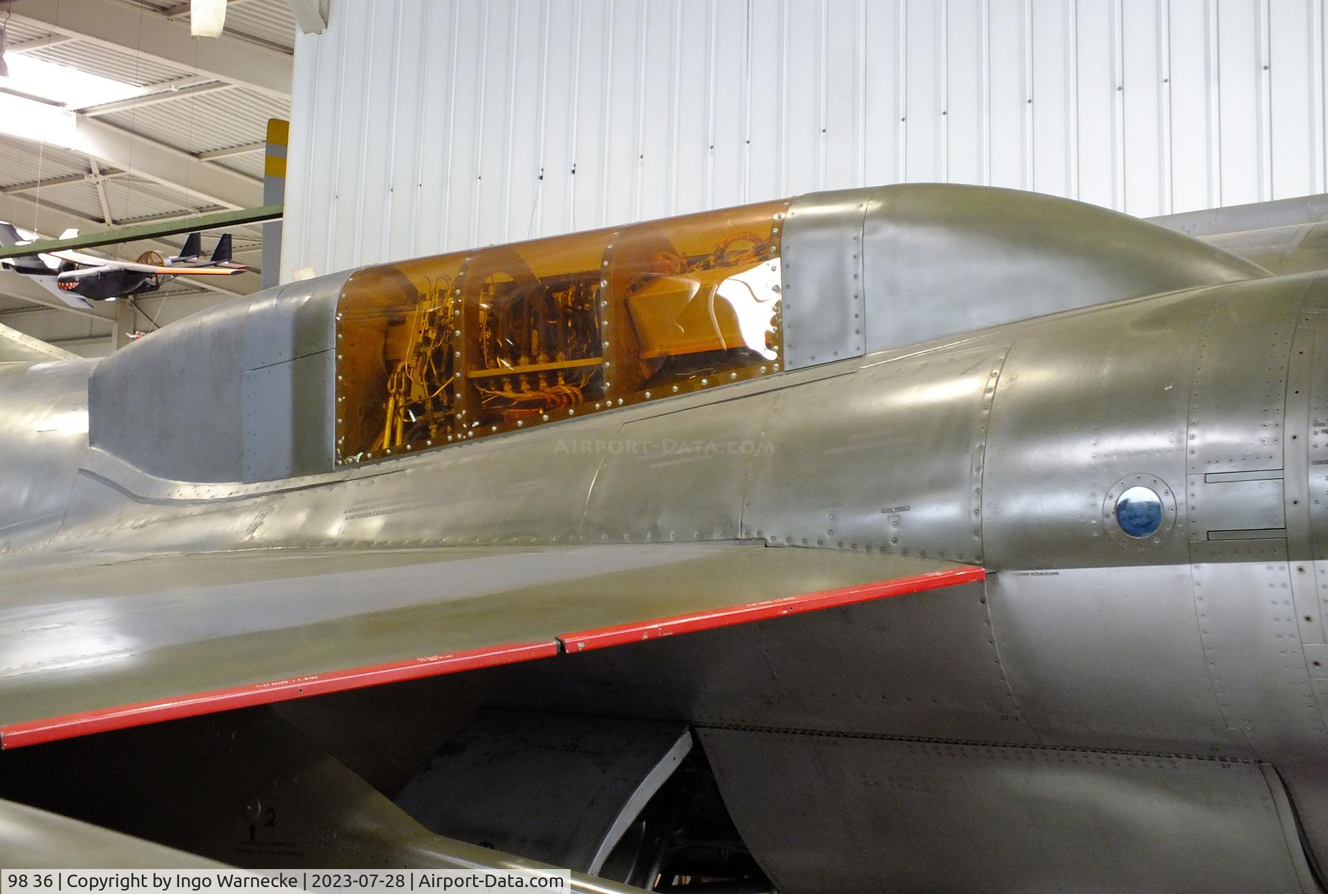 98 36, Lockheed (Fokker) F-104G Starfighter C/N 683-8100, Lockheed F-104G CCV (Control Configured Vehicle) at the Wehrtechnische Studiensammlung (WTS), Koblenz