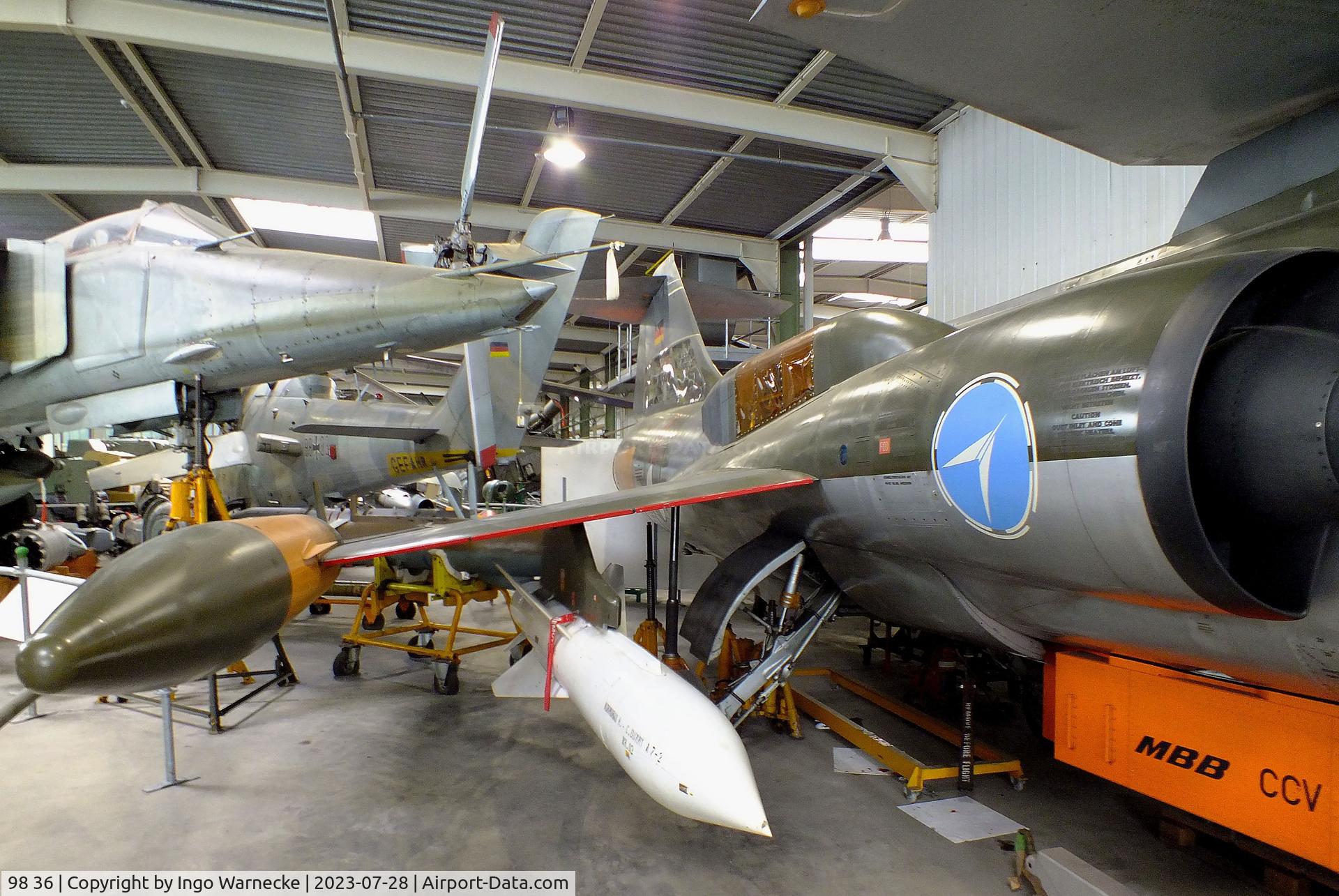 98 36, Lockheed (Fokker) F-104G Starfighter C/N 683-8100, Lockheed F-104G CCV (Control Configured Vehicle) at the Wehrtechnische Studiensammlung (WTS), Koblenz