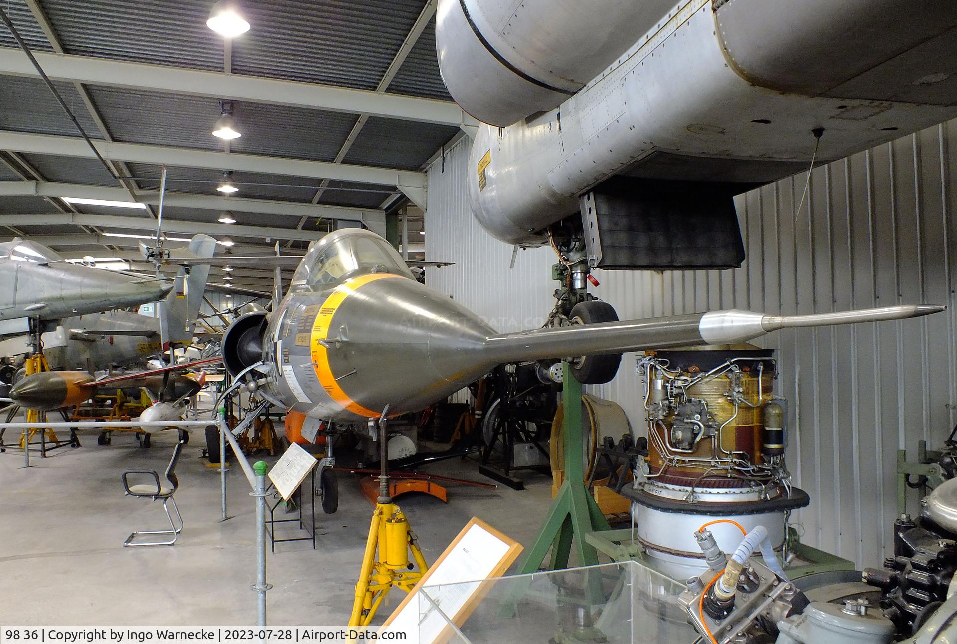 98 36, Lockheed (Fokker) F-104G Starfighter C/N 683-8100, Lockheed F-104G CCV (Control Configured Vehicle) at the Wehrtechnische Studiensammlung (WTS), Koblenz