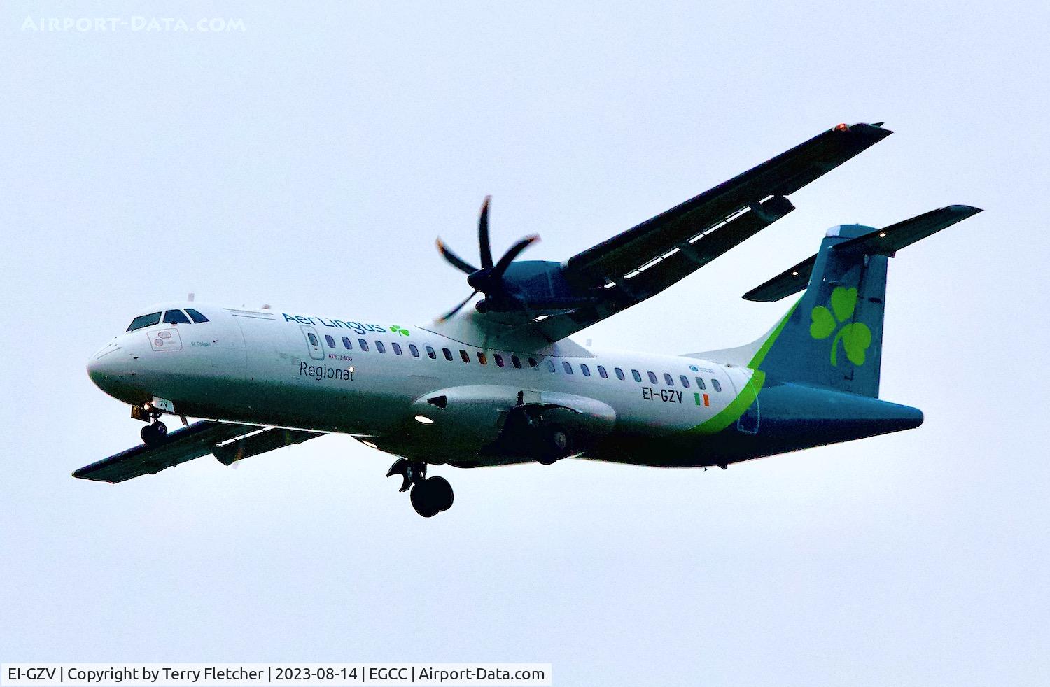 EI-GZV, 2013 ATR 72-600 (72-212A) C/N 1107, At Manchester Airport