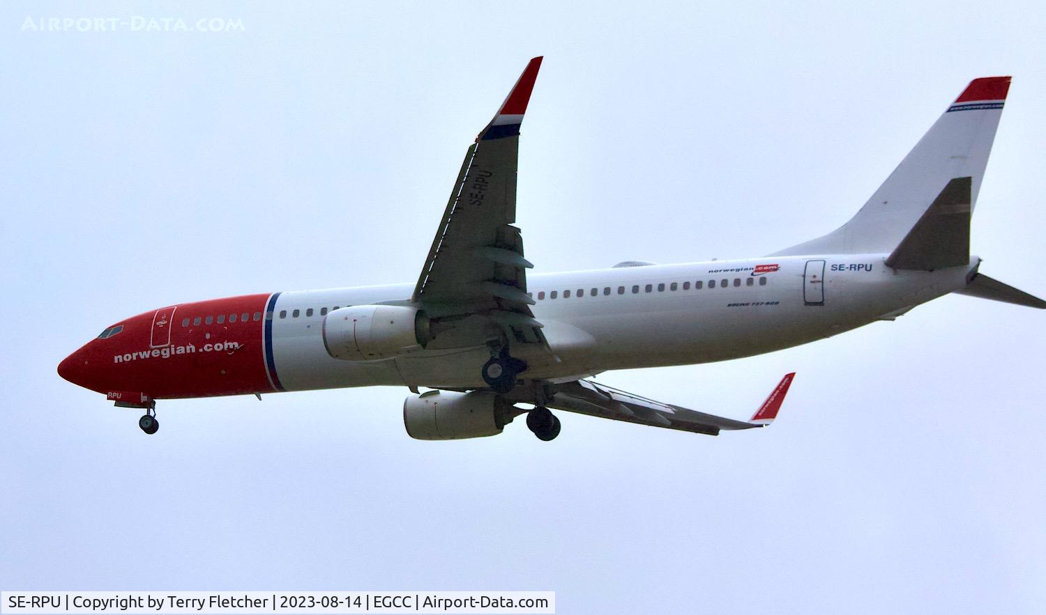 SE-RPU, 2015 Boeing 737-8JP C/N 42078, At Manchester Airport
