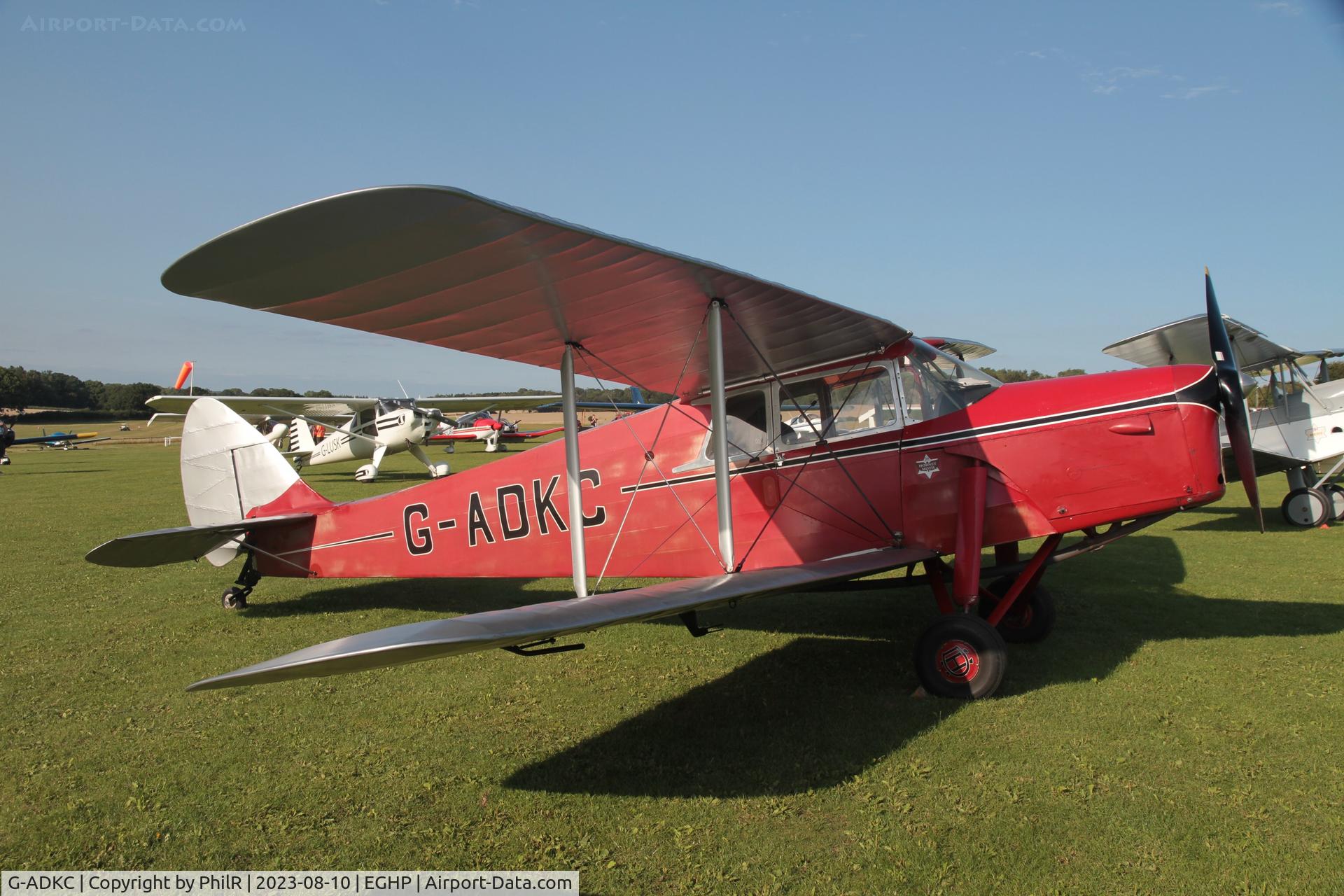 G-ADKC, 1936 De Havilland DH.87B Hornet Moth C/N 8064, G-ADKC 1936 DH87B Hornet Moth Popham