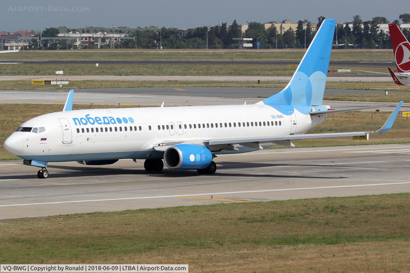 VQ-BWG, 2015 Boeing 737-8LJ C/N 41205, at ist