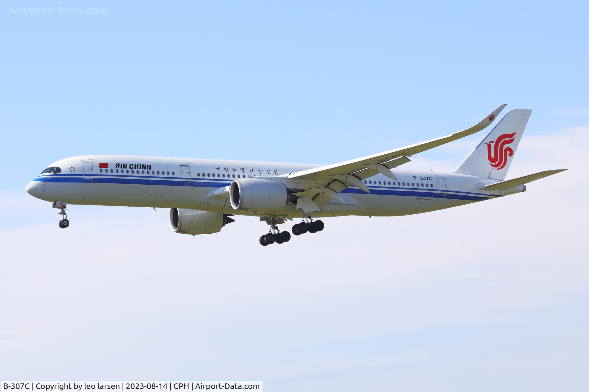 B-307C, 2018 Airbus A350-941 C/N 284, Copenhagen 14.8.2023