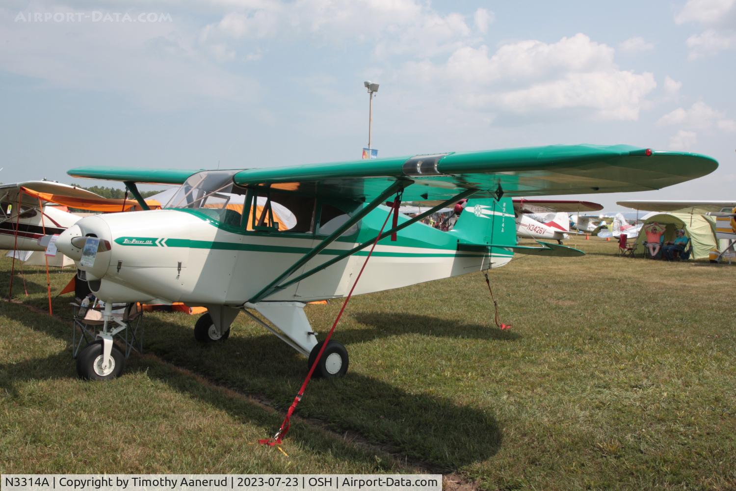 N3314A, 1953 Piper PA-22 Tri-Pacer C/N 22-1589, 1953 Piper PA-22 Tri-Pacer, c/n: 22-1589, AirVenture 2023