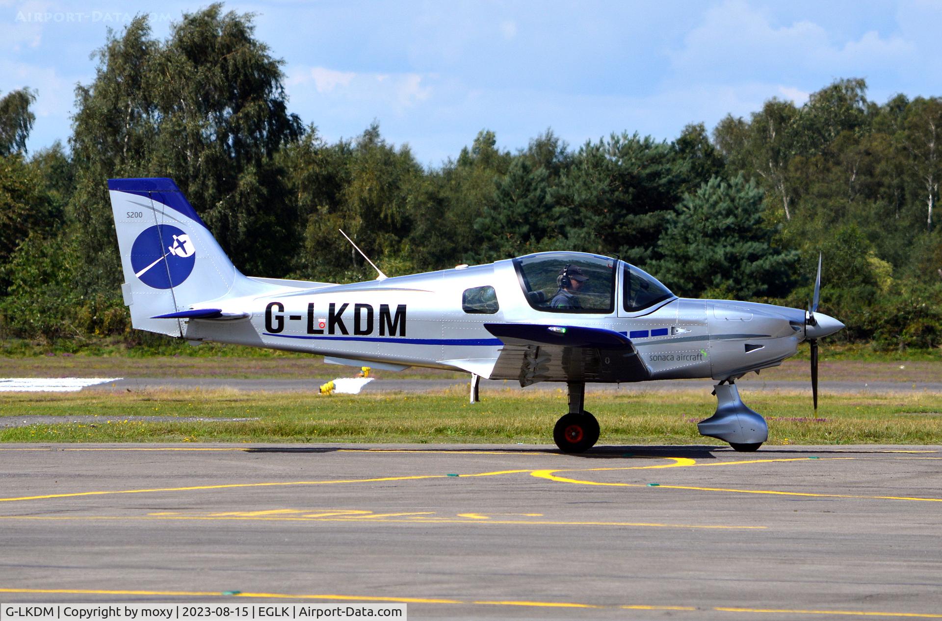 G-LKDM, 2022 Sonaca S200 C/N 056, Sonaca S200 at Blackbushe. Ex OO-XTJ
