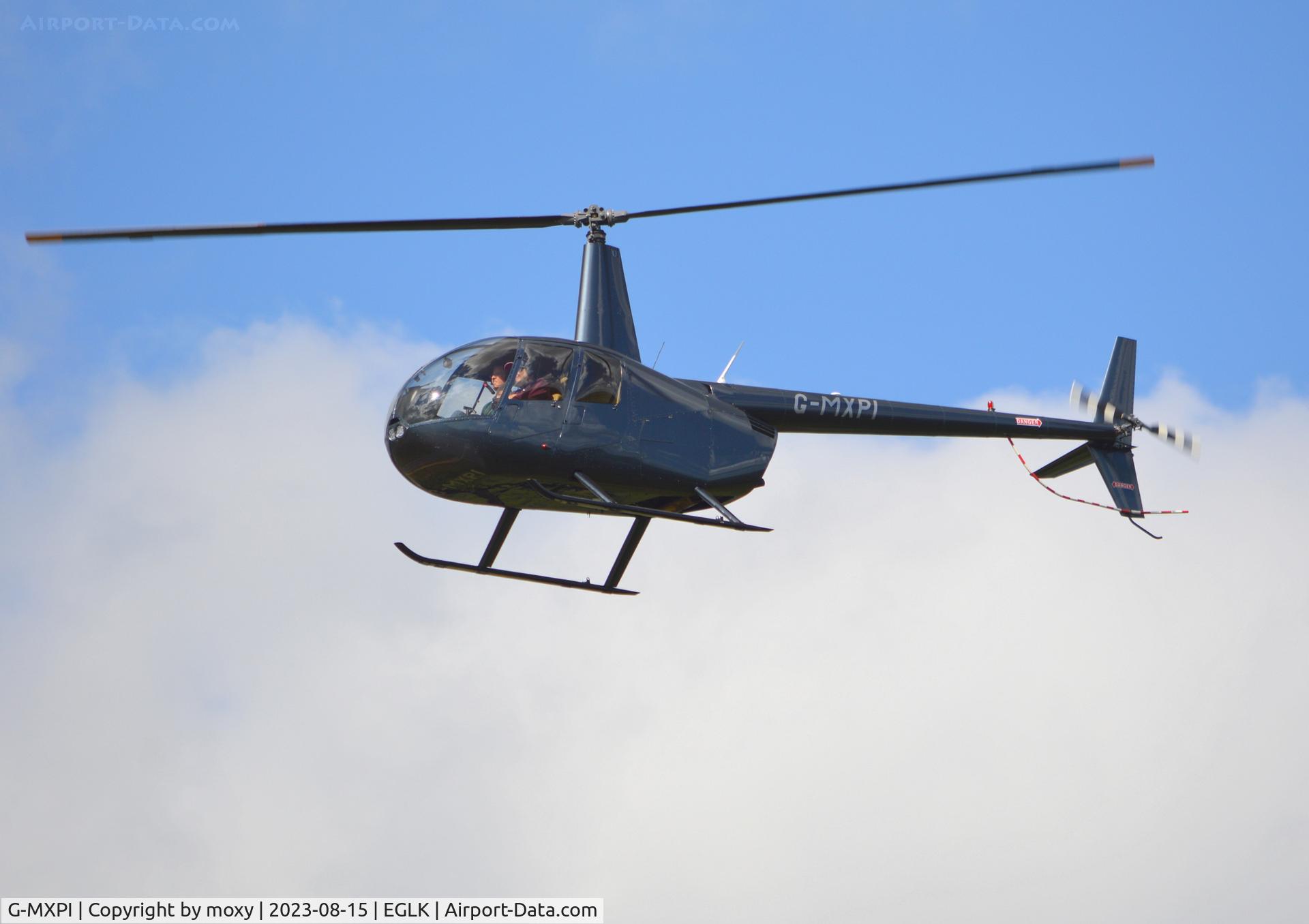 G-MXPI, 2009 Robinson R44 Raven II C/N 12827, Robinson R44 Raven II at Blackbushe. Ex OK-SIM