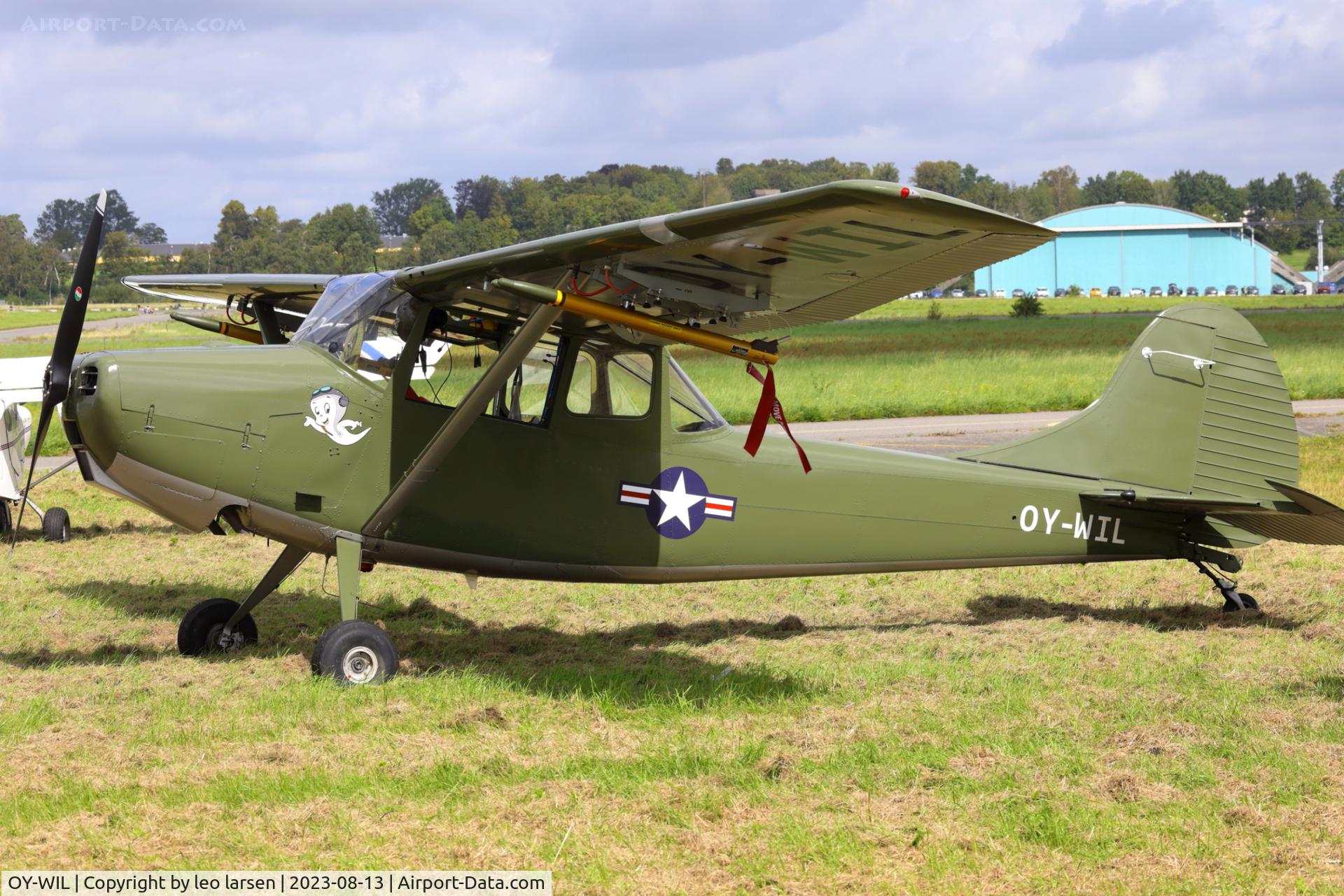 OY-WIL, 1961 Cessna 305C Bird Dog C/N 0004, Værløse Denmark 13.8.2023