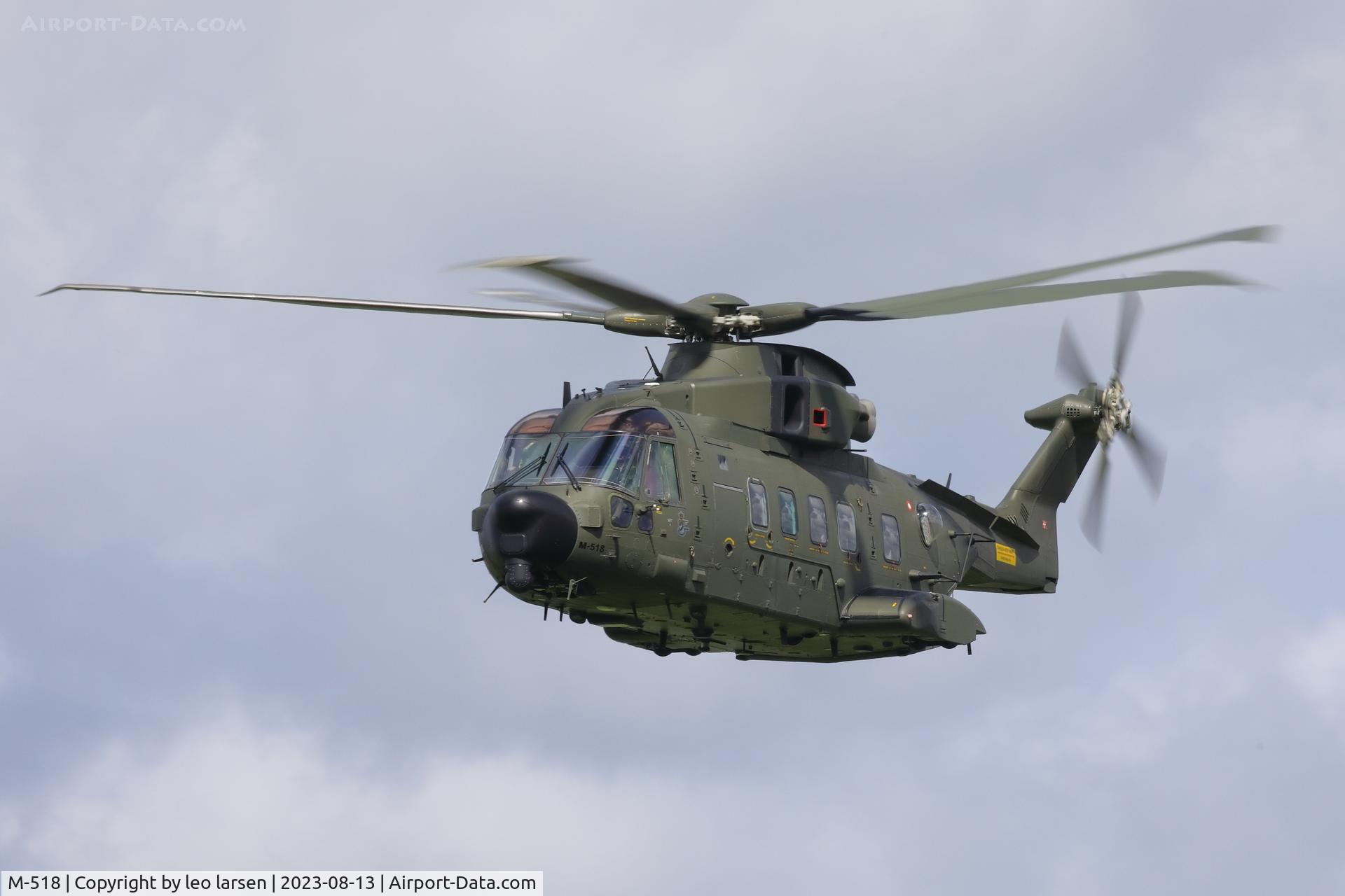 M-518, 2009 AgustaWestland EH-101 Mk.512 Merlin Joint Supporter C/N 50225/DEN18, Værløse Denmark 13.8.2023