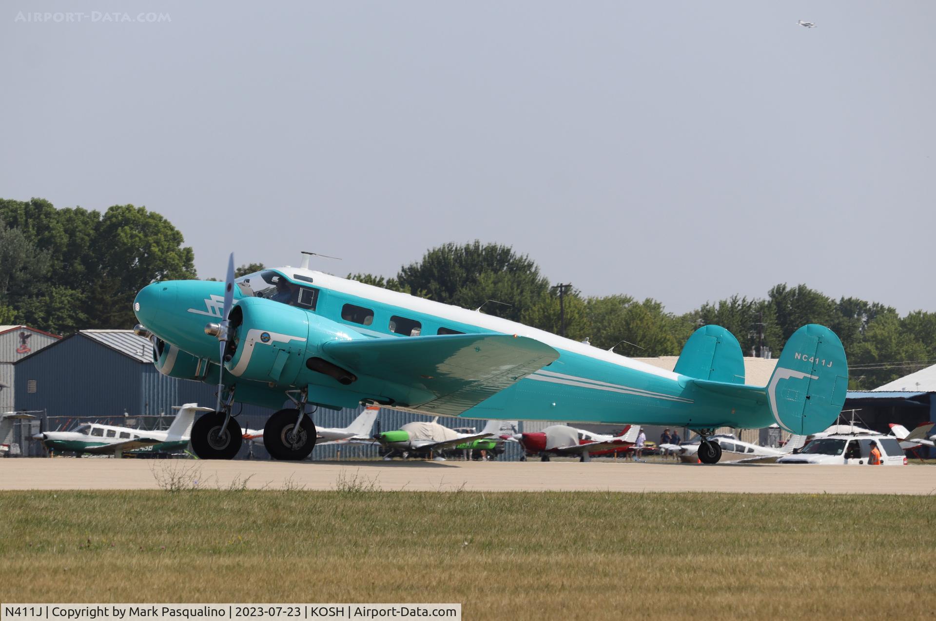 N411J, 1953 Beech D18S C/N A-967, Beech D18S