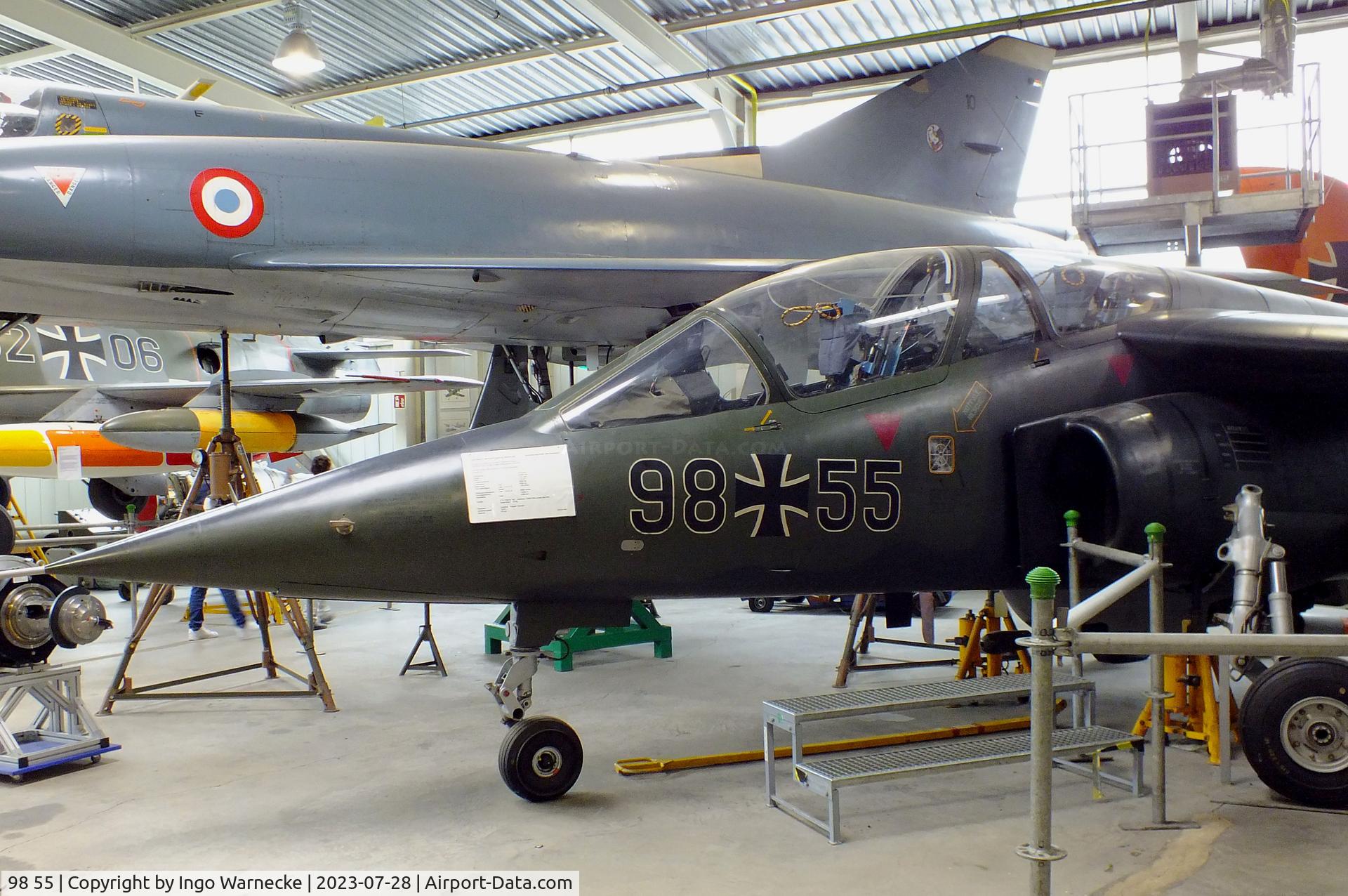 98 55, Dassault-Dornier Alpha Jet A C/N 0003, Dassault-Breguet/Dornier Alpha Jet A at the Wehrtechnische Studiensammlung (WTS), Koblenz