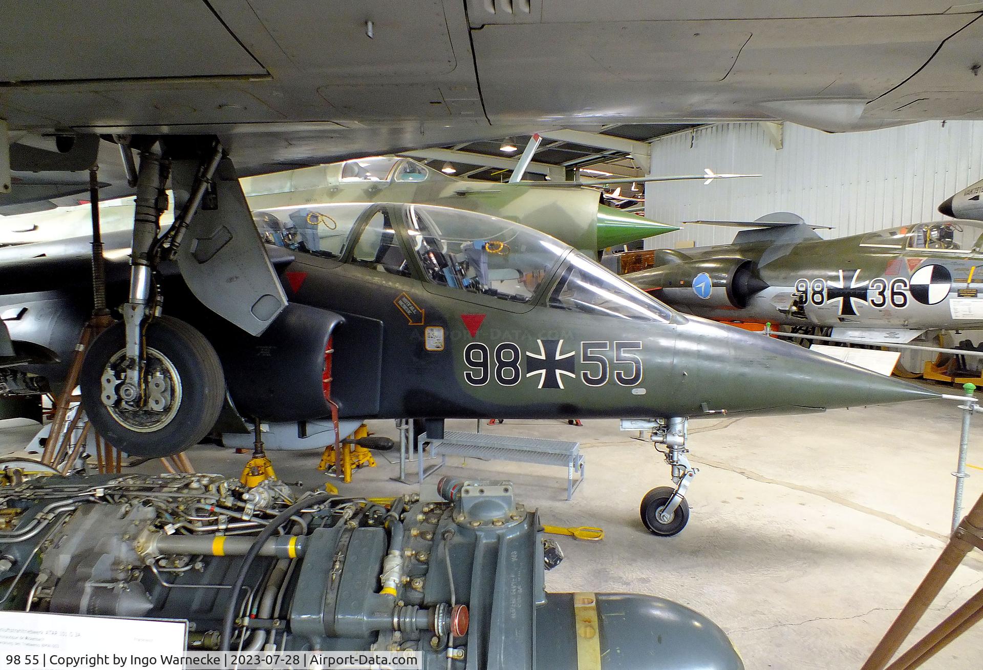 98 55, Dassault-Dornier Alpha Jet A C/N 0003, Dassault-Breguet/Dornier Alpha Jet A at the Wehrtechnische Studiensammlung (WTS), Koblenz