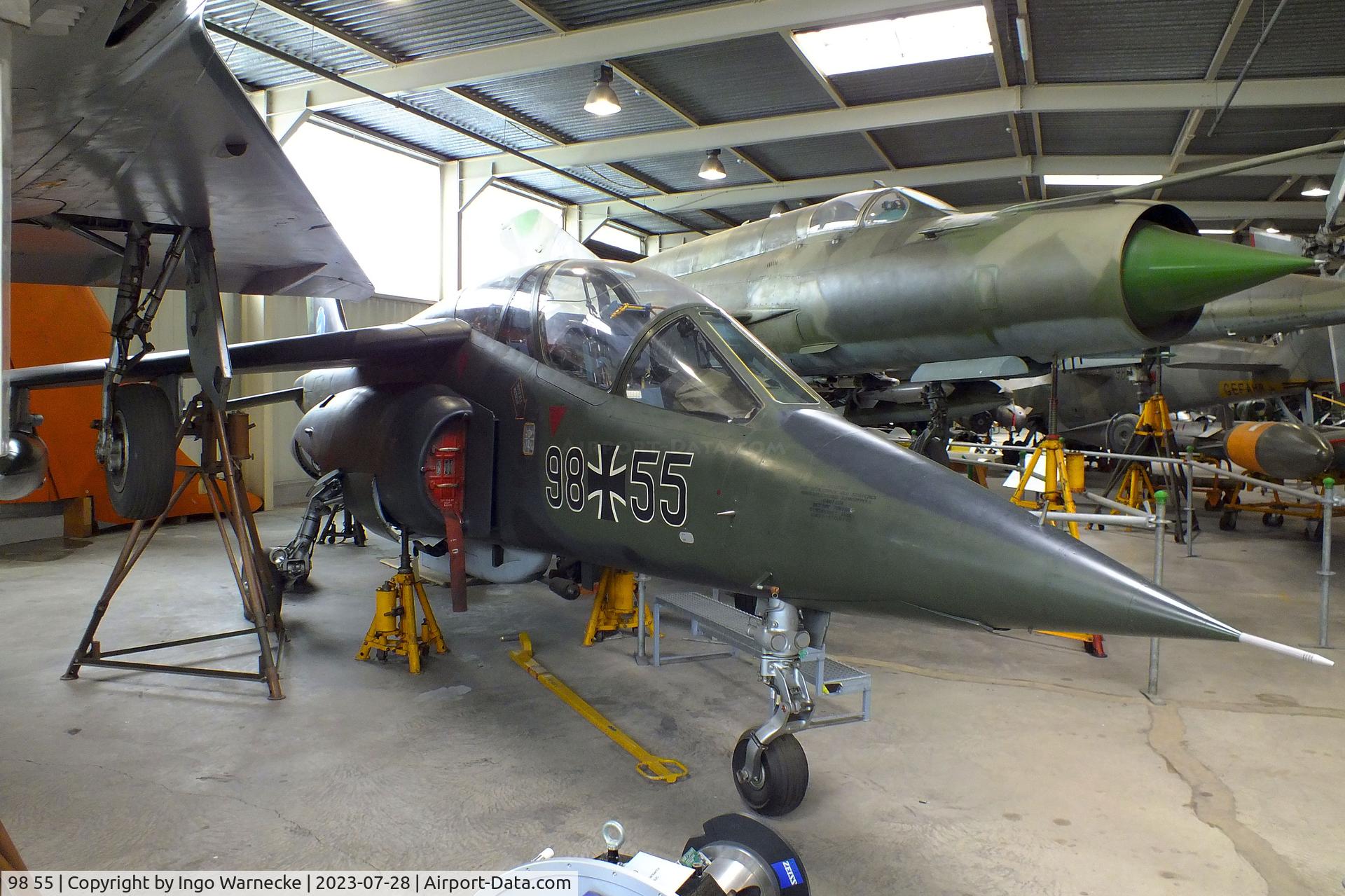 98 55, Dassault-Dornier Alpha Jet A C/N 0003, Dassault-Breguet/Dornier Alpha Jet A at the Wehrtechnische Studiensammlung (WTS), Koblenz