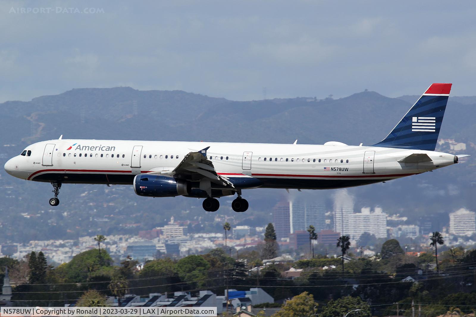 N578UW, 2014 Airbus A321-231 C/N 6035, at lax