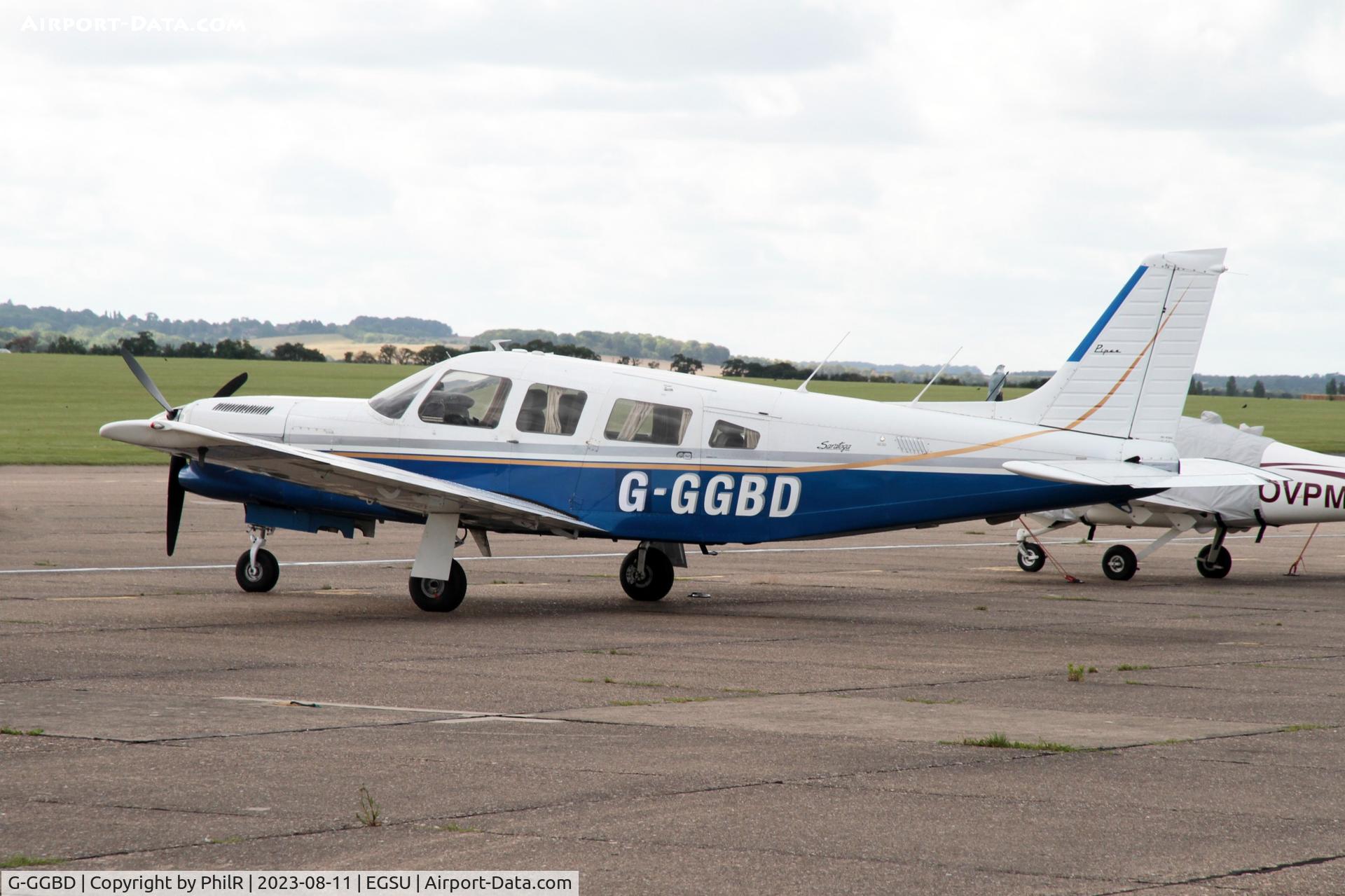 G-GGBD, 1981 Piper PA-32R-301T Turbo Saratoga C/N 32R-8129110, G-GGBD 1981 Piper PA-32R-301T Turbo Saratoga IWM Duxford