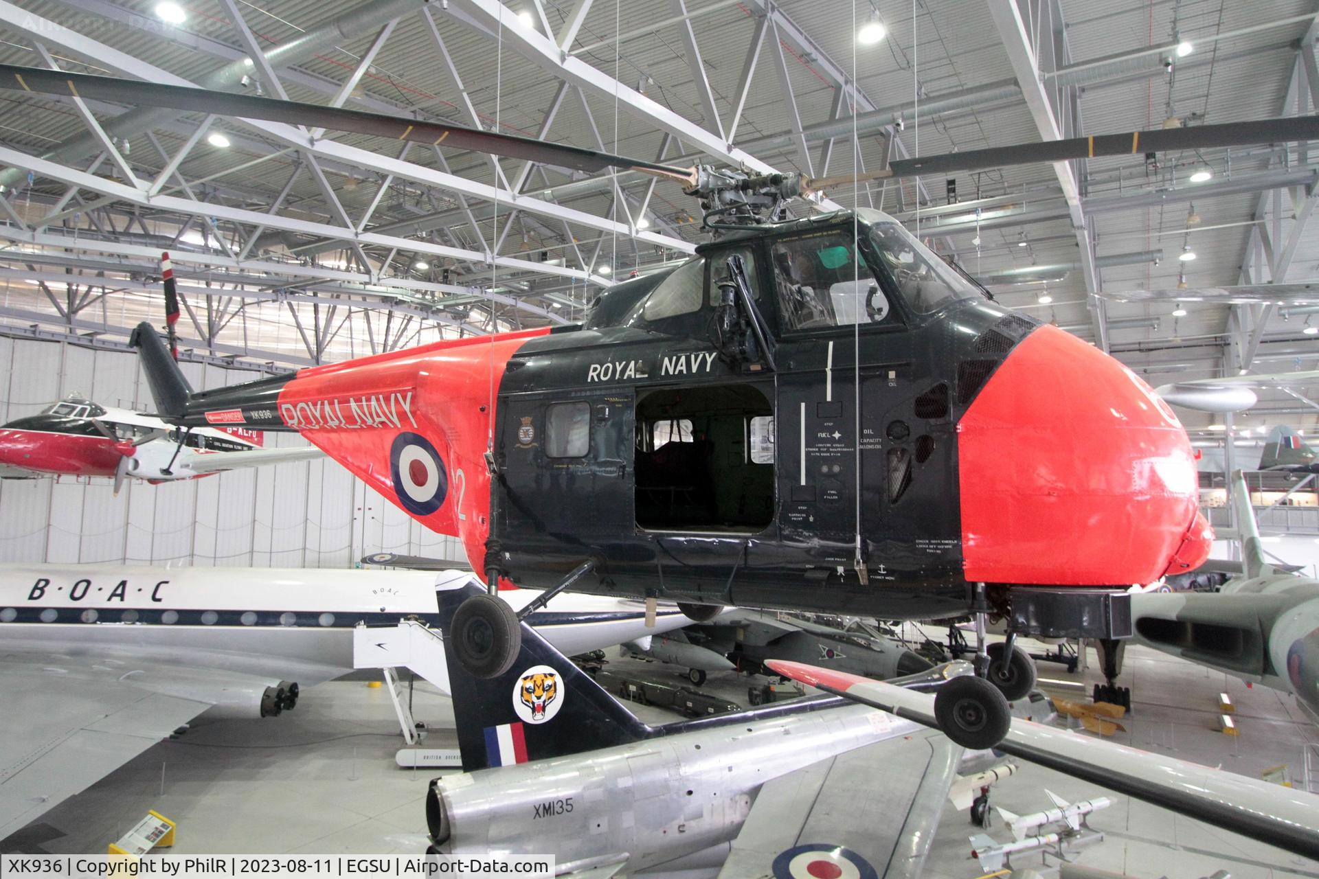 XK936, 1957 Westland Whirlwind HAS.7 C/N WA163, XK936 1957 Westland WA55 Whirlwing HAS7 RN IWM Duxford