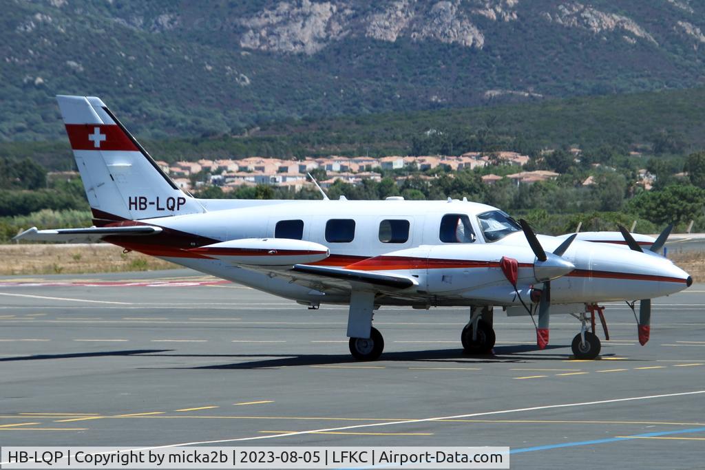 HB-LQP, 1980 Piper PA-31T1-500 Cheyenne I C/N 31T-8004044, Parked