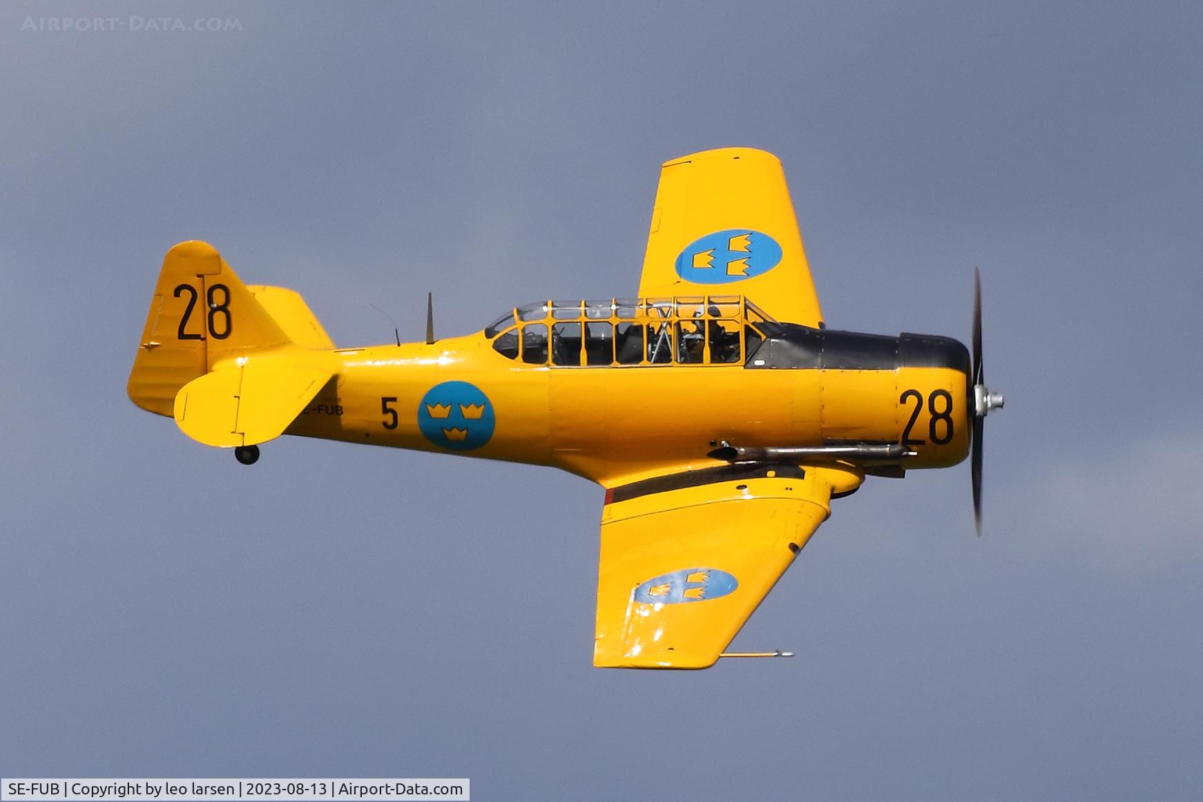 SE-FUB, 1943 Noorduyn Sk.16A Harvard C/N 14-725, Værløse Denmark 13.8.2023